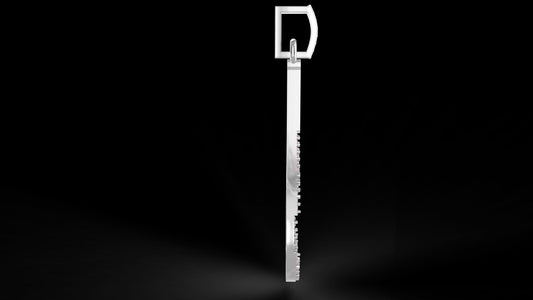 Iced Out Tennis Racquet Pendant