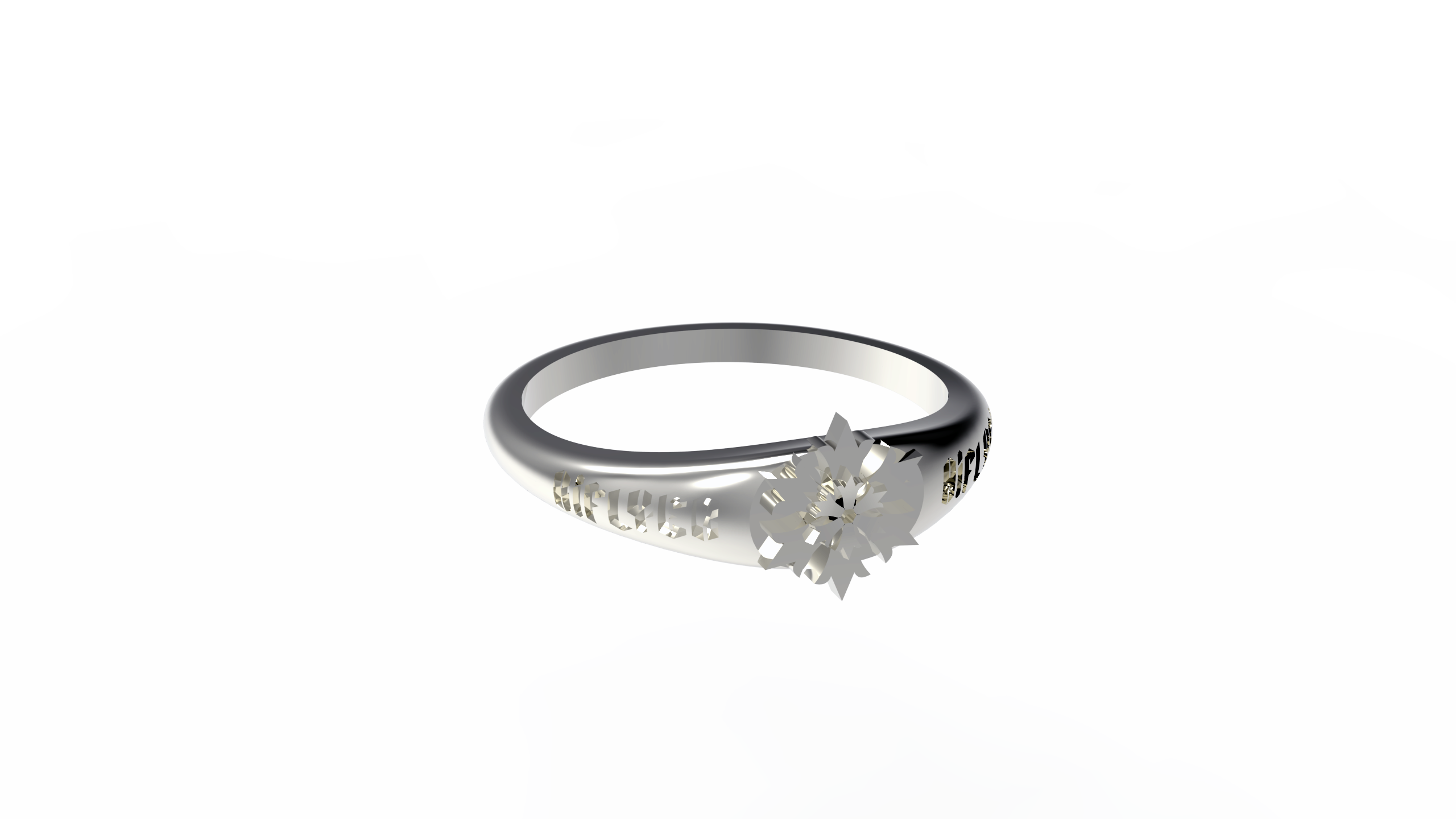 Flakes of life Gothic Ring