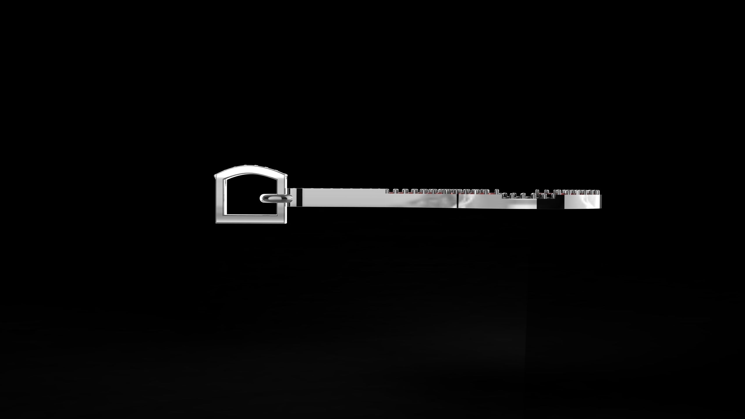 Iced Out Tennis Racquet Pendant