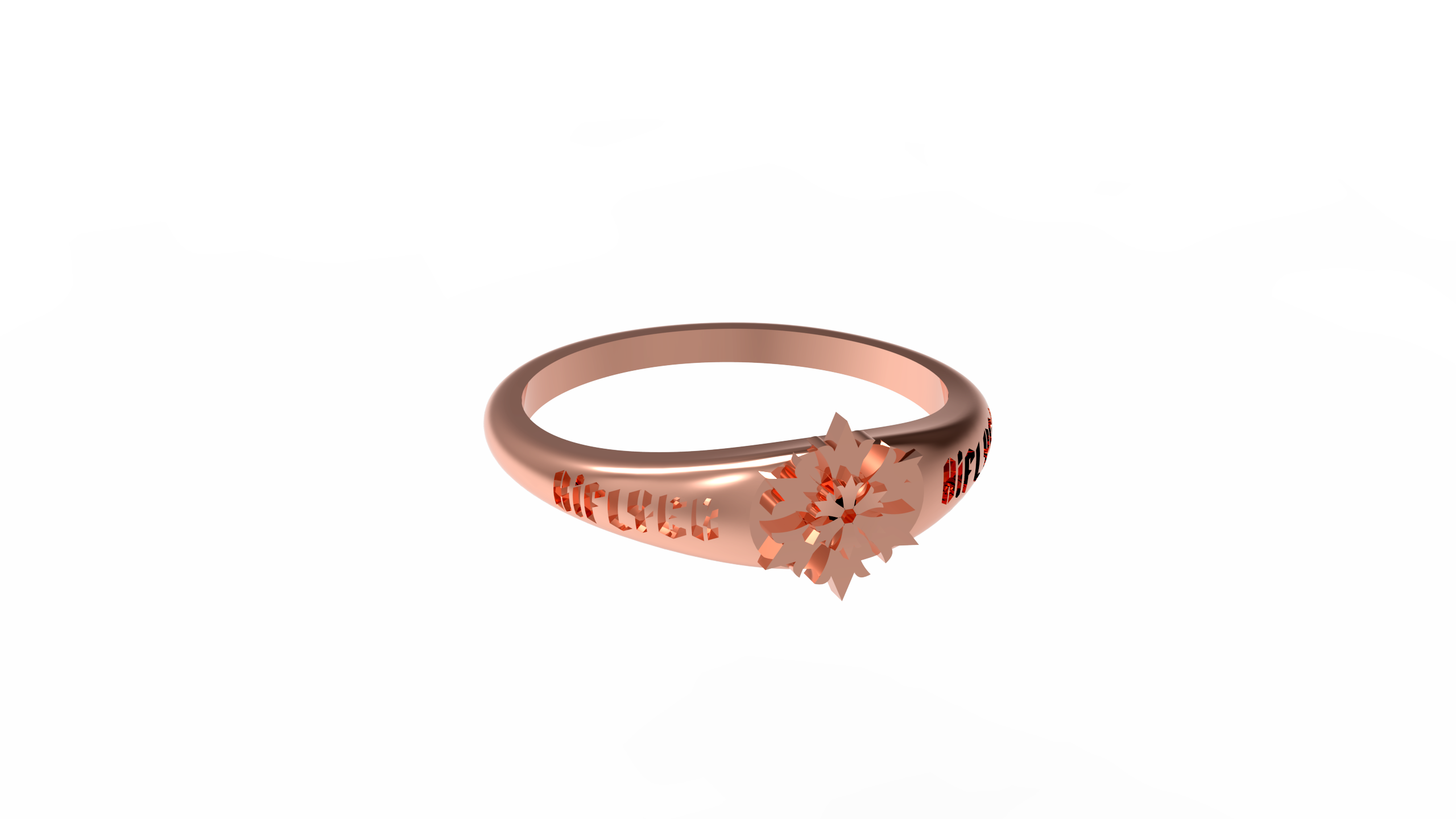 Flakes of life Gothic Ring