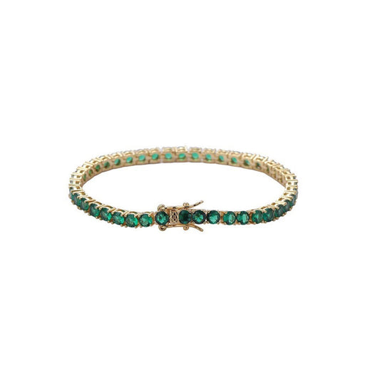 Lush Green Tennis Bracelet 4MM