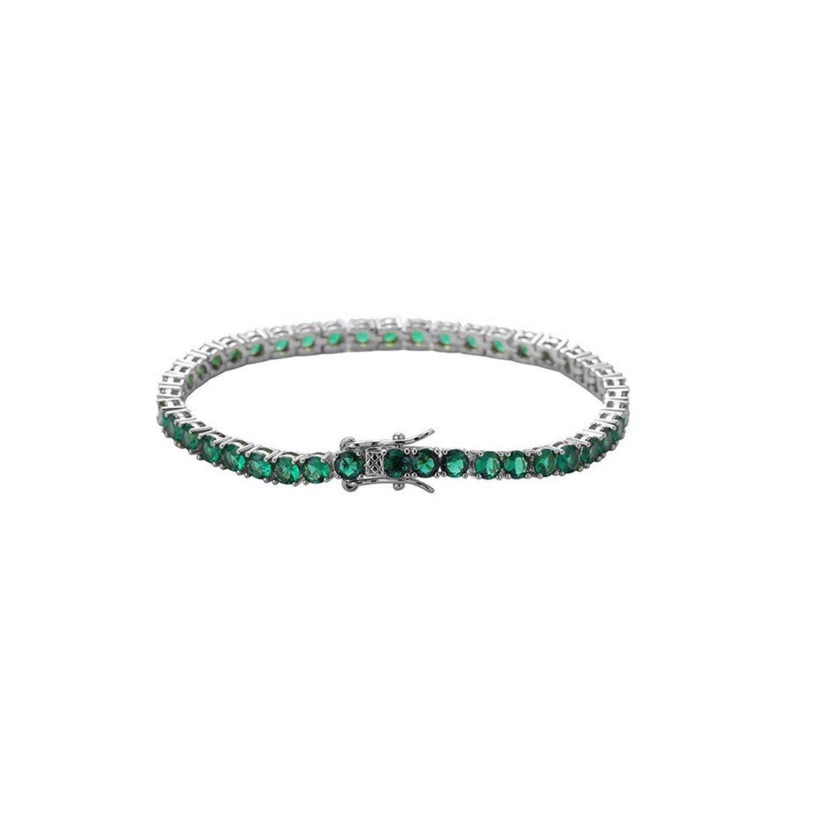 Lush Green Tennis Bracelet 4MM