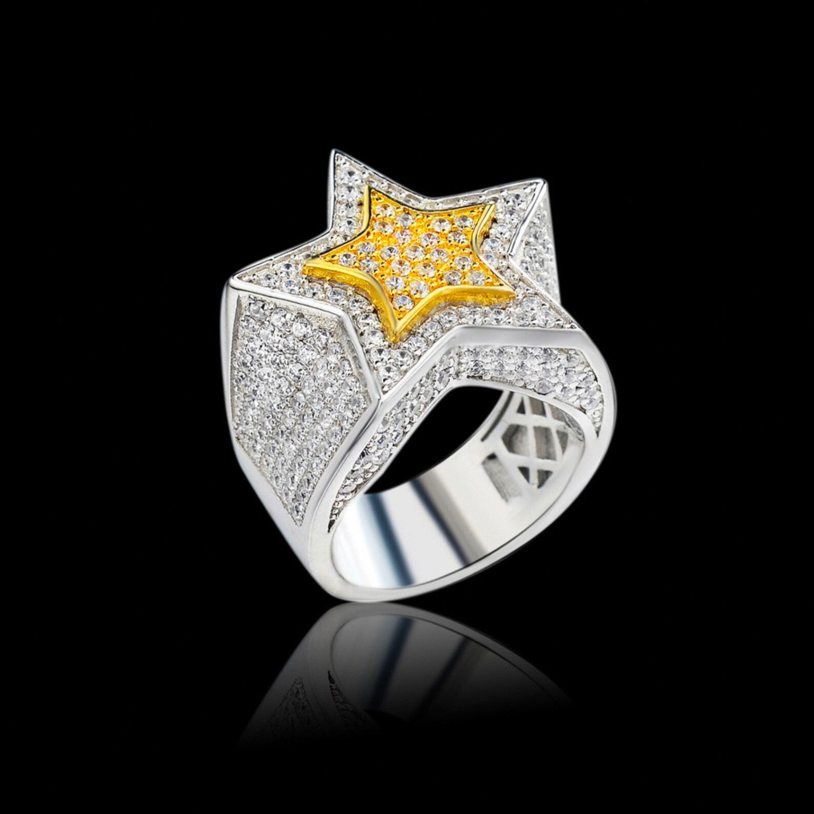 Iced Out Star Of The Universe Ring