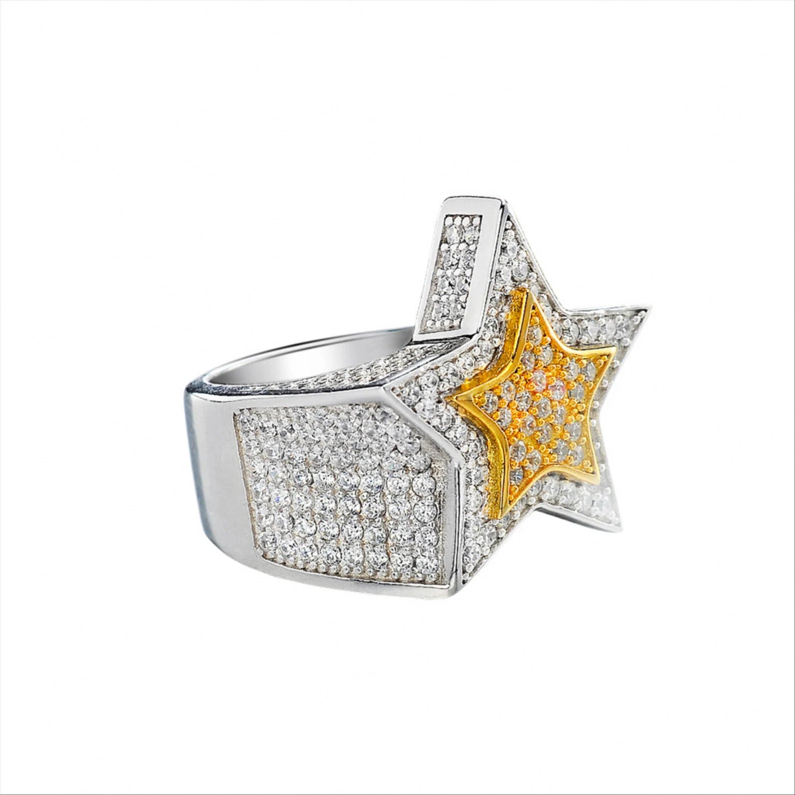 Iced Out Star Of The Universe Ring