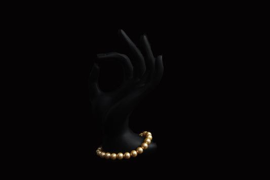 Golden Pearl Bracelet -Vegan