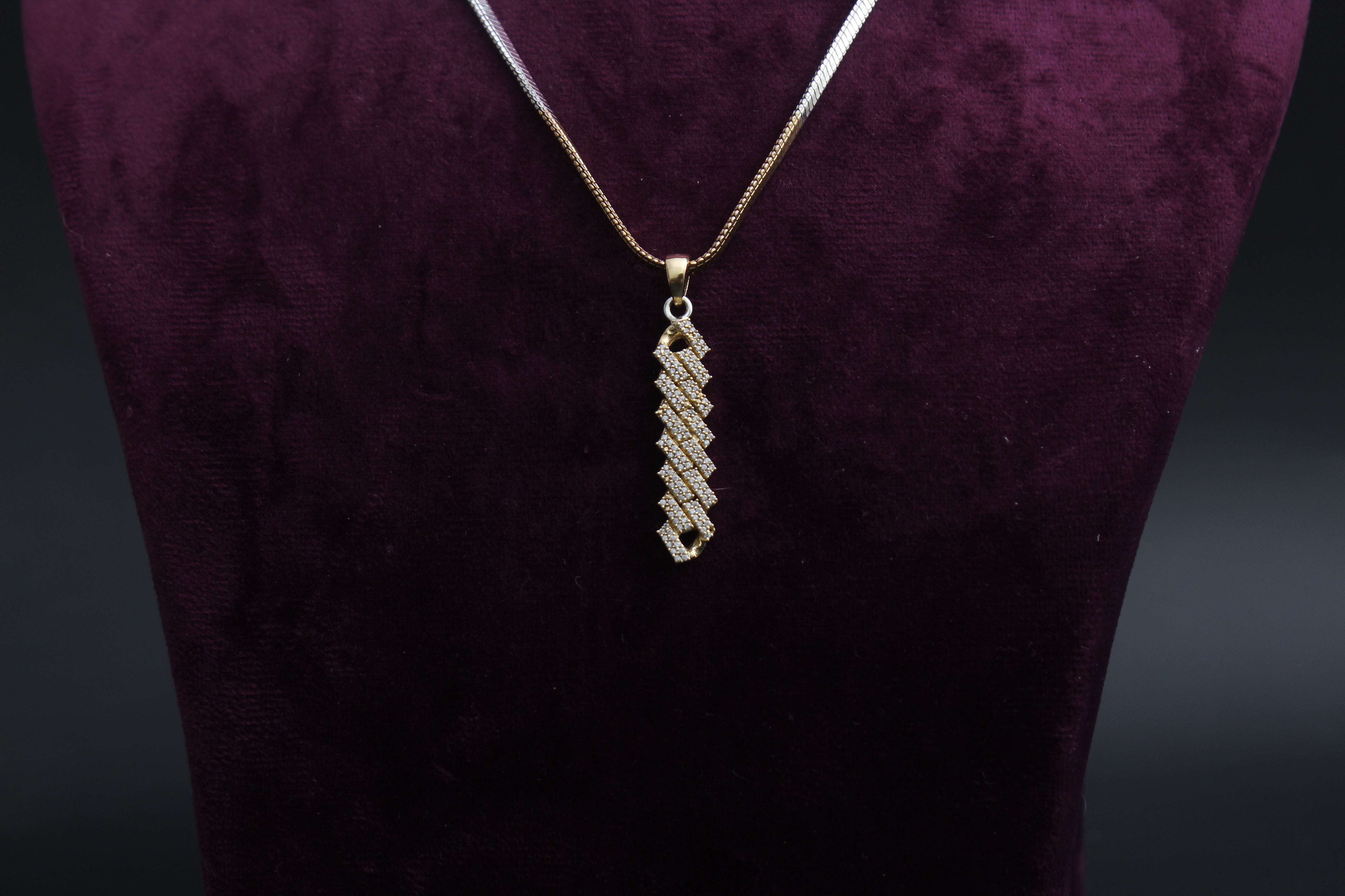 Iced Out Raised Cuban Pendant