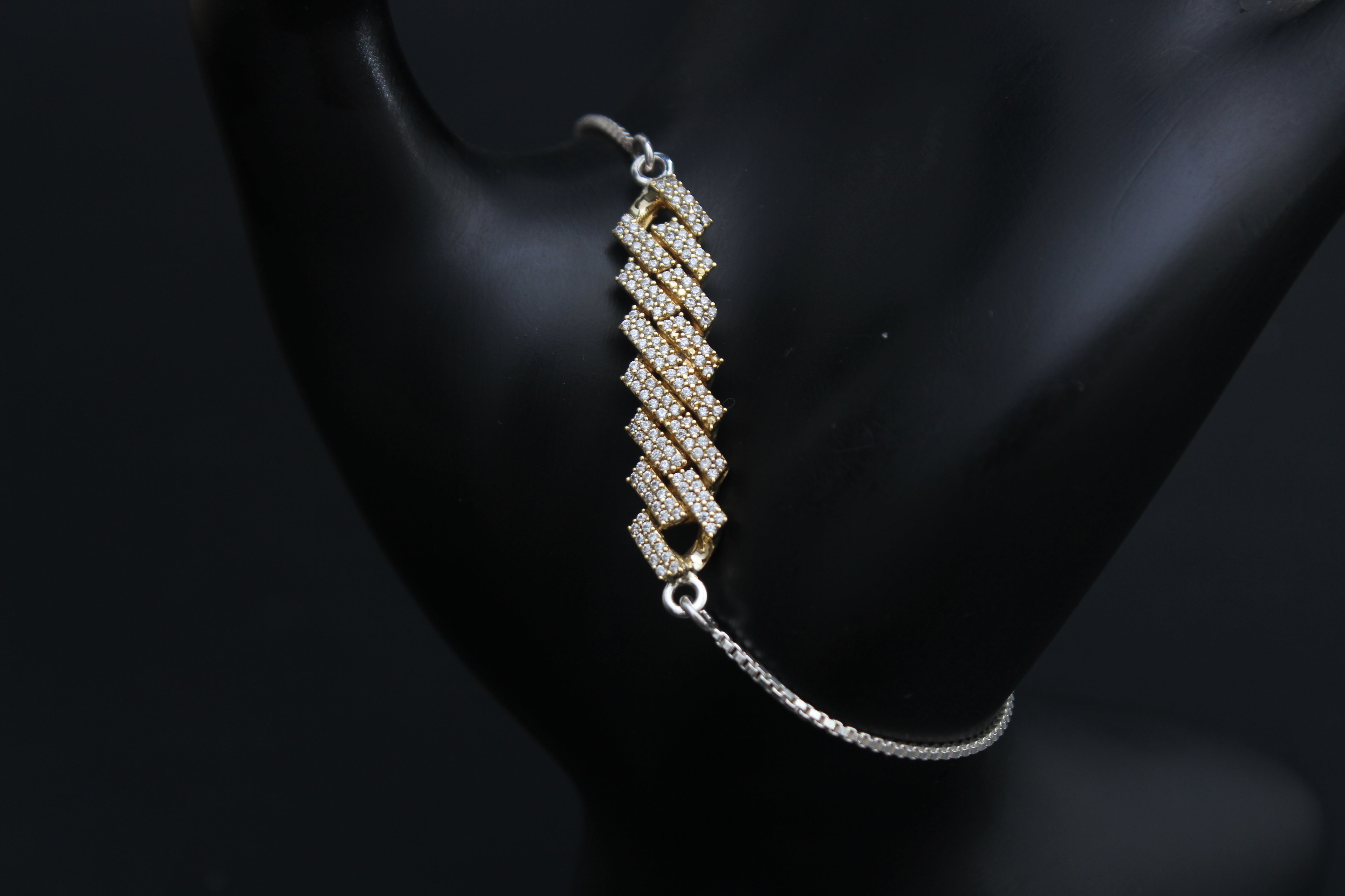 8mm Cuban Iced Out Slider Bracelet- Unisex