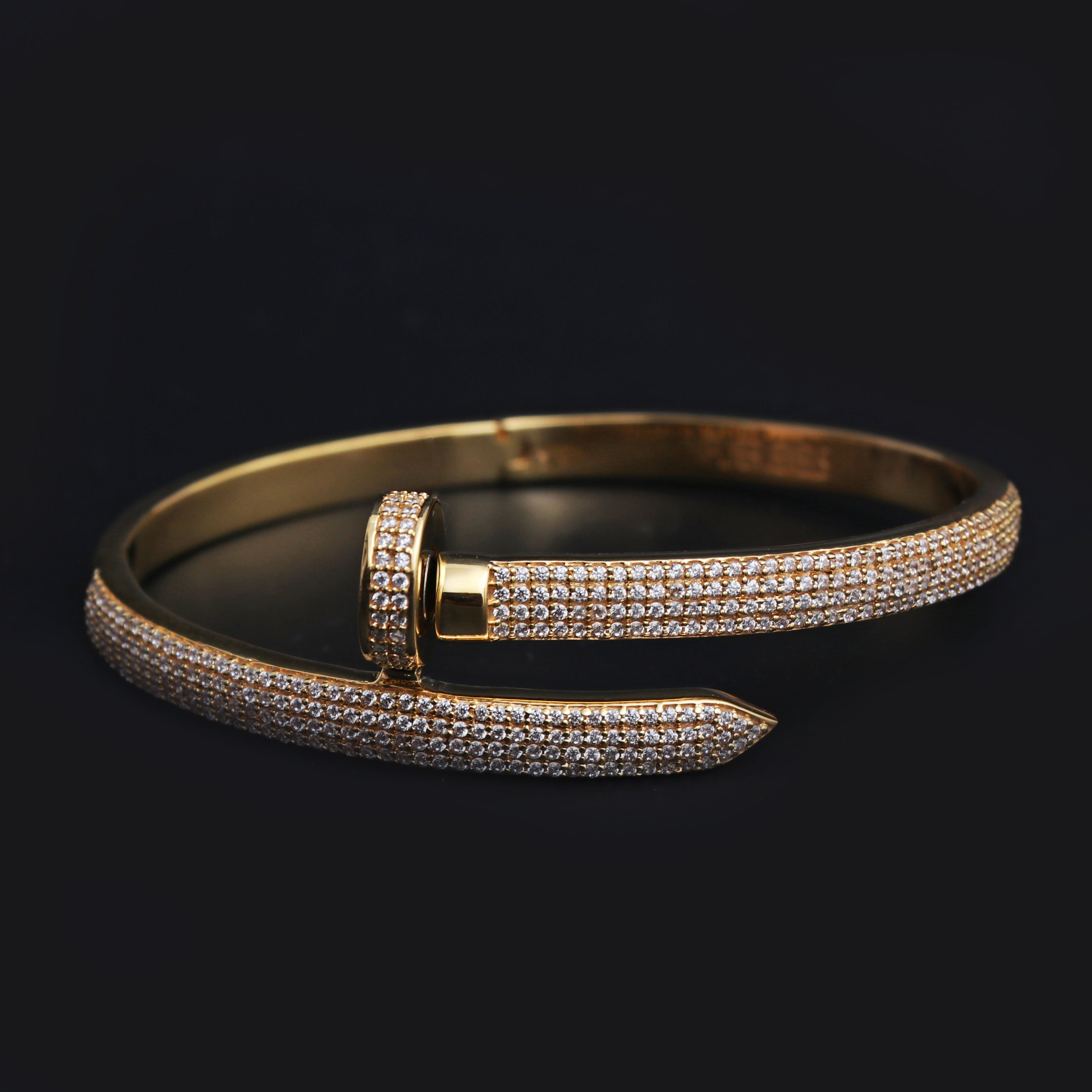 Iced Out Nail Bracelet