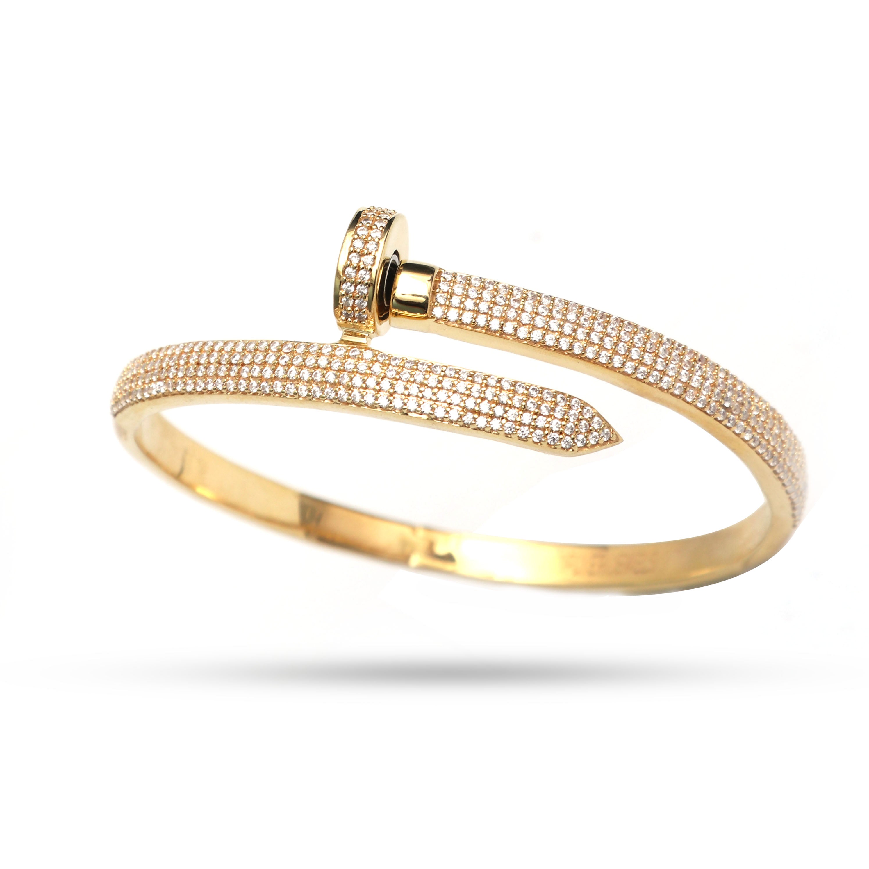 Iced Out Nail Bracelet