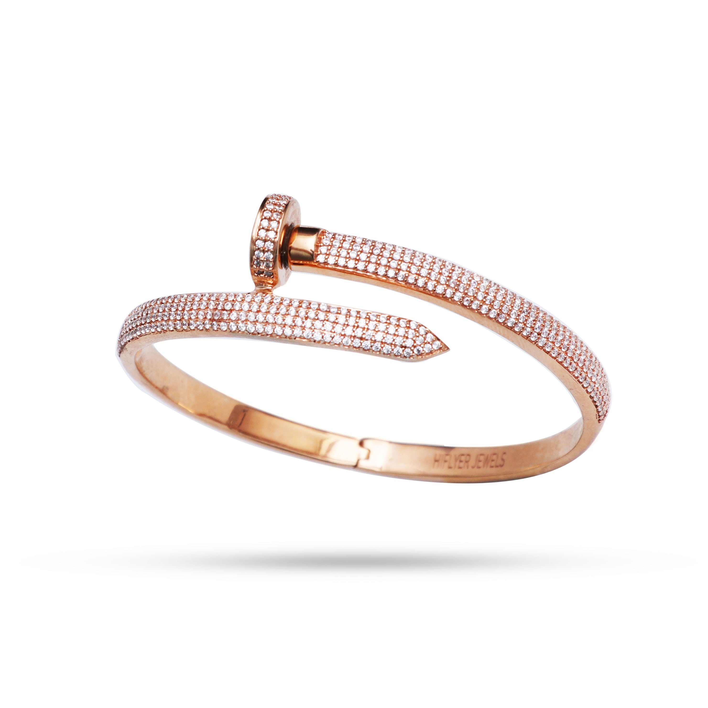 Iced Out Nail Bracelet