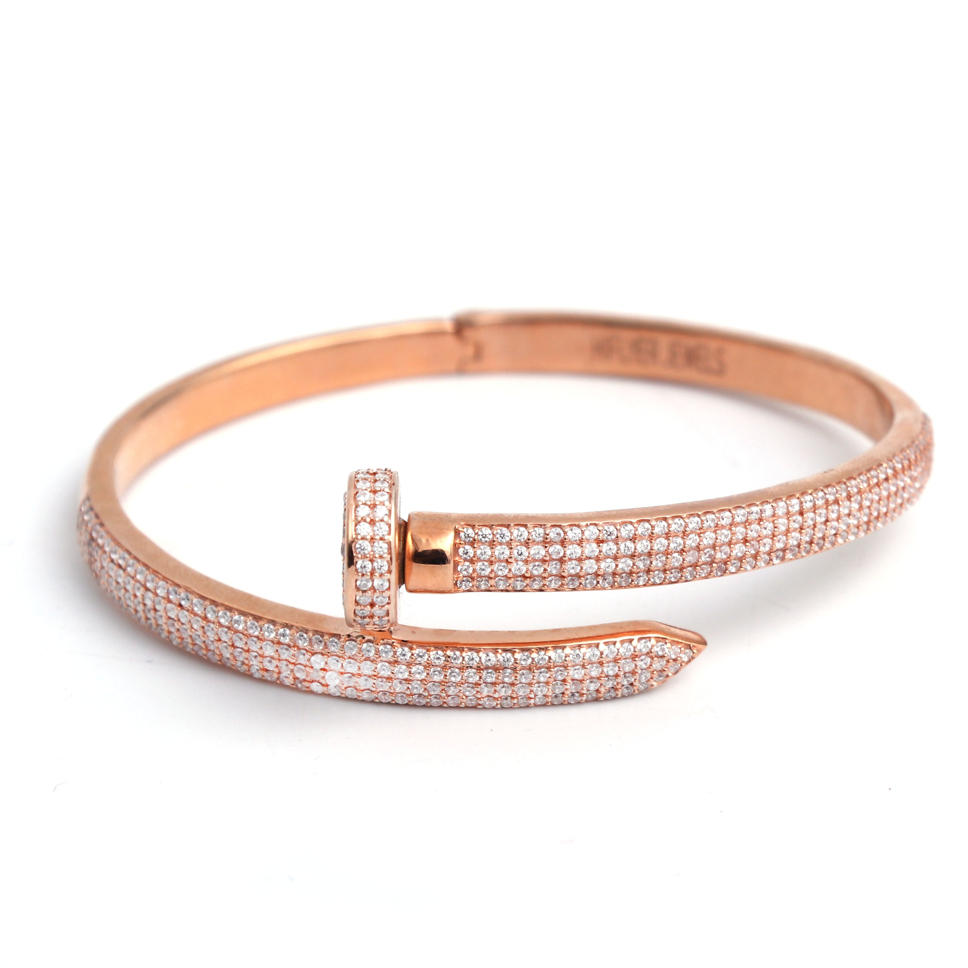 Iced Out Nail Bracelet