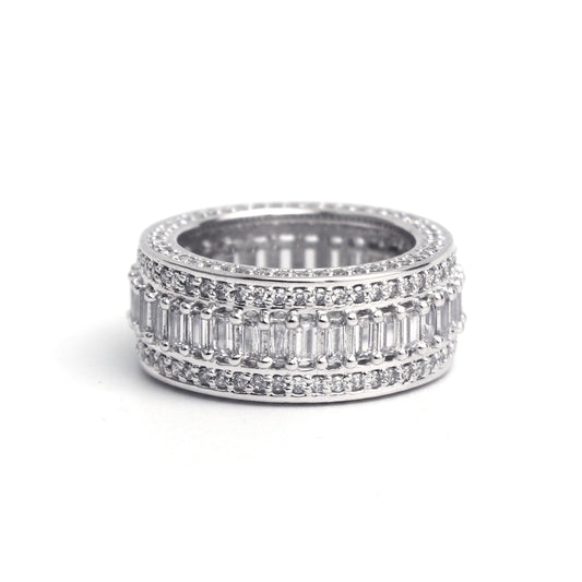 Iced Out 5 Layer Championship Ring