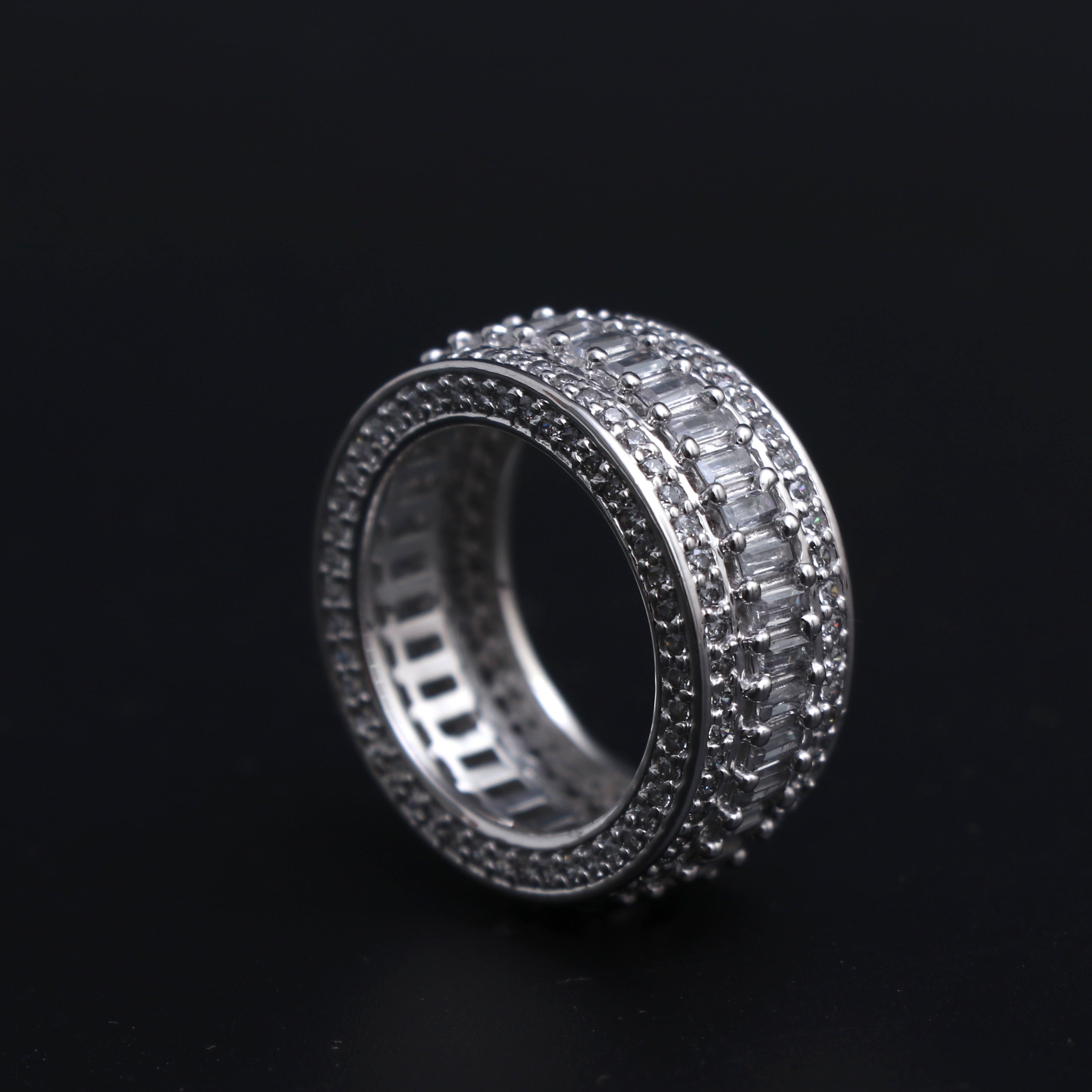 Iced Out 5 Layer Championship Ring