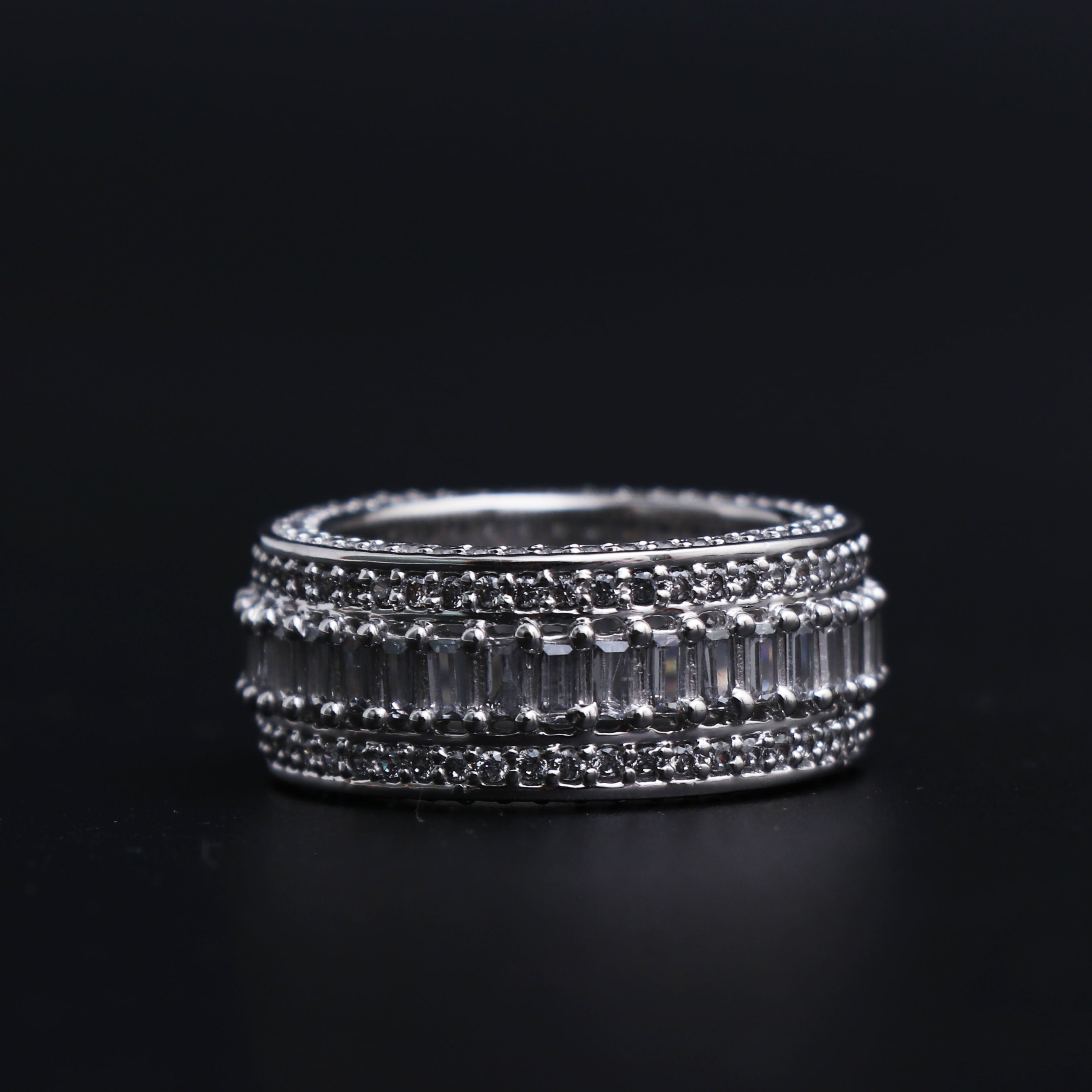 Iced Out 5 Layer Championship Ring