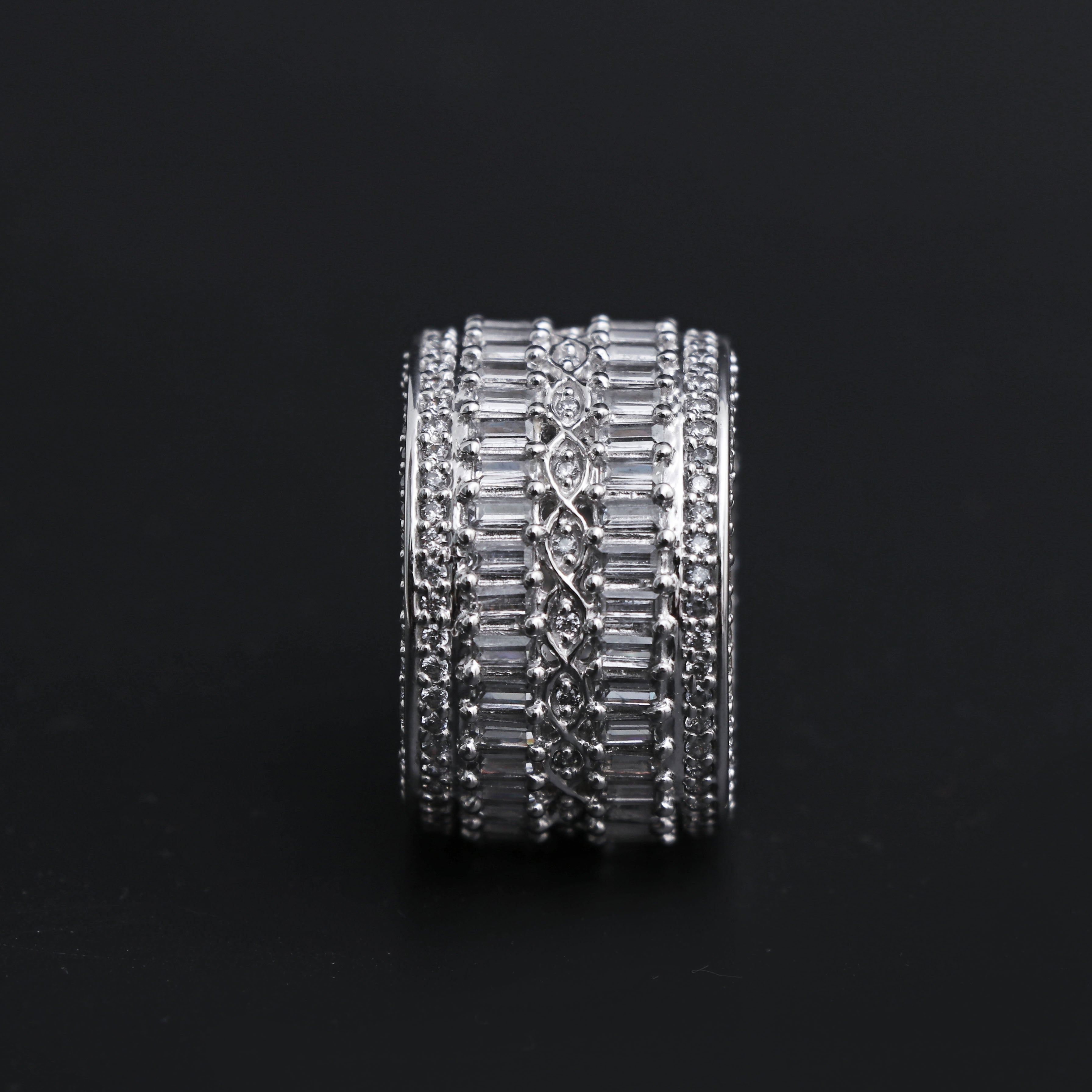 Iced Out 7 layer Trophy Ring