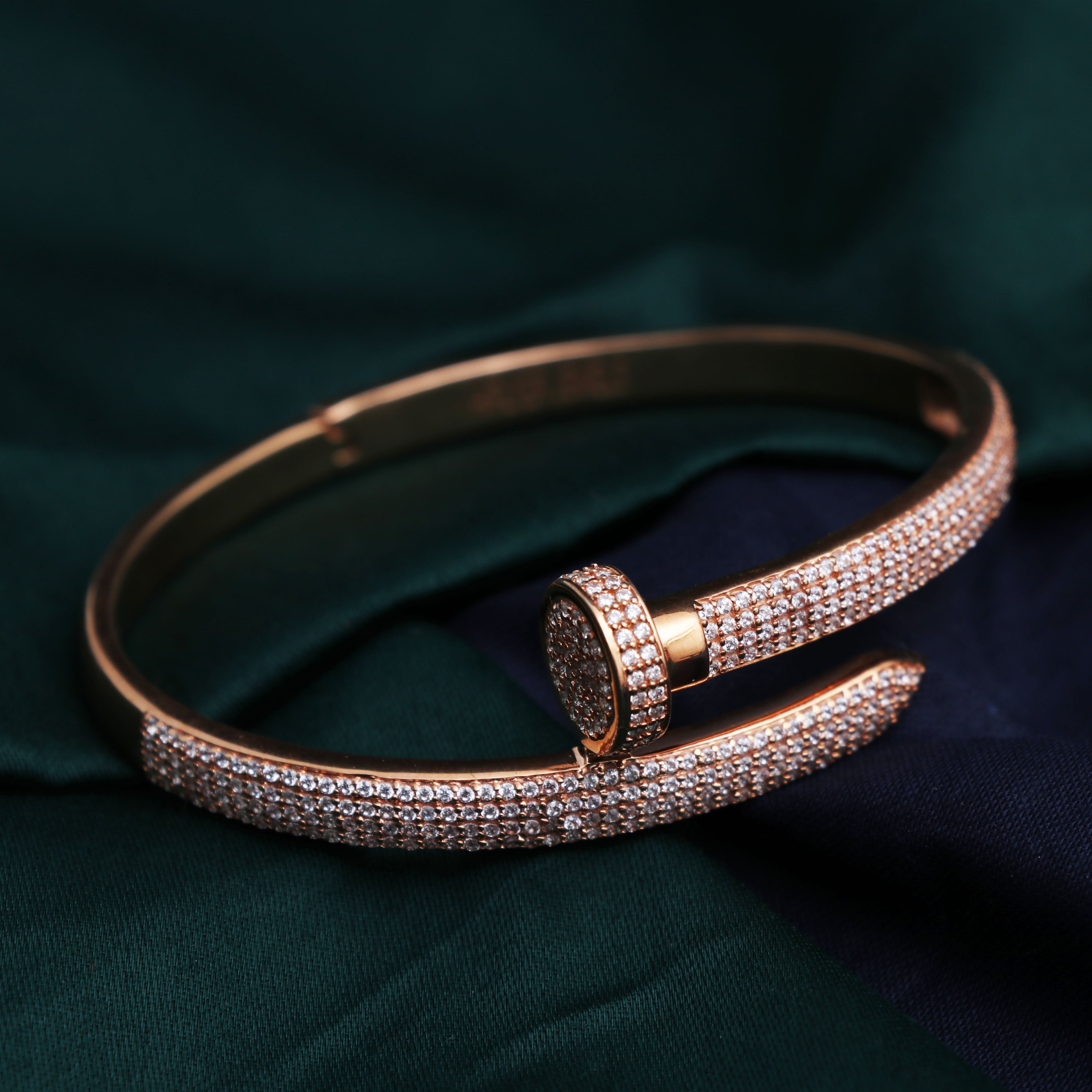 Iced Out Nail Bracelet