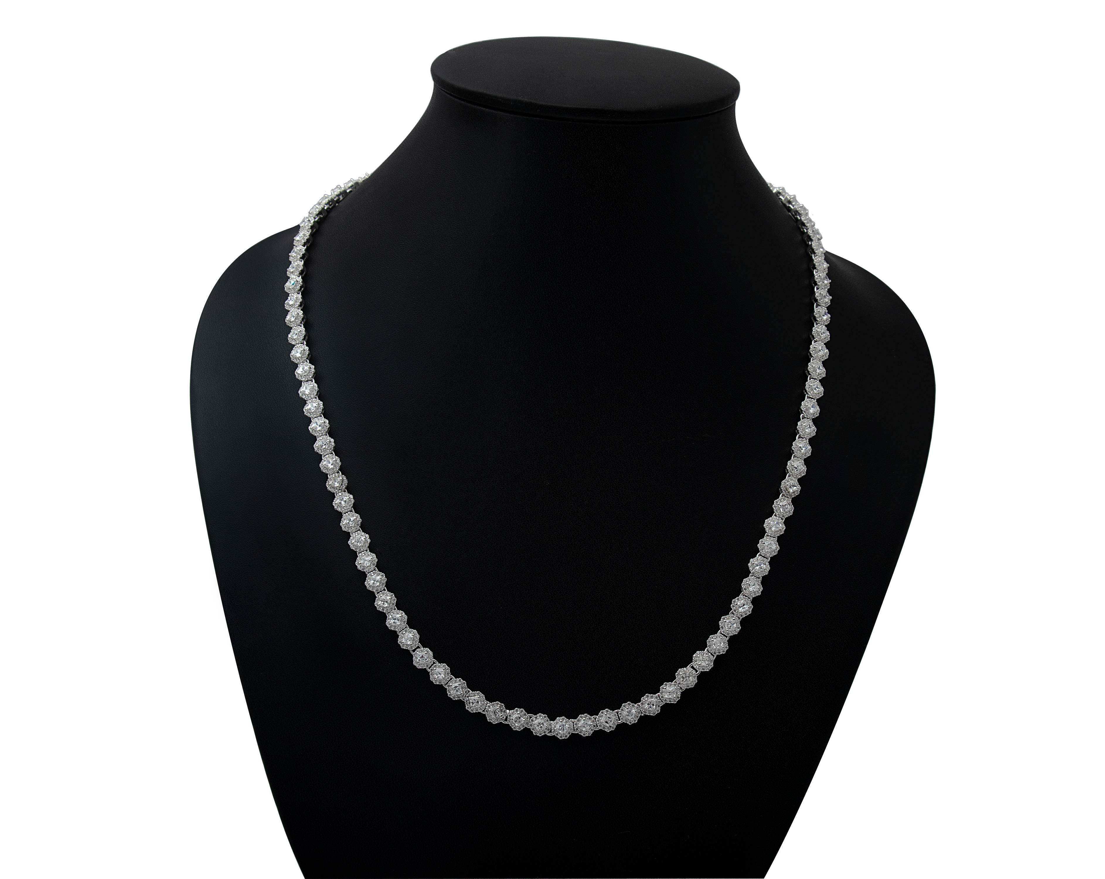 Classic Cluster Tennis Chain