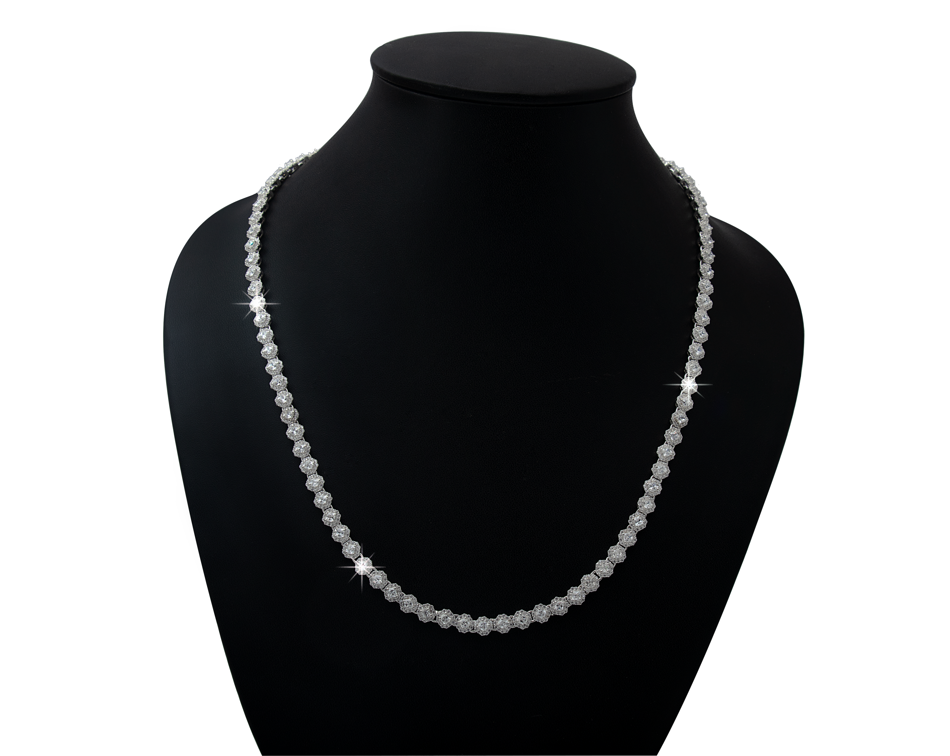 Classic Cluster Tennis Chain