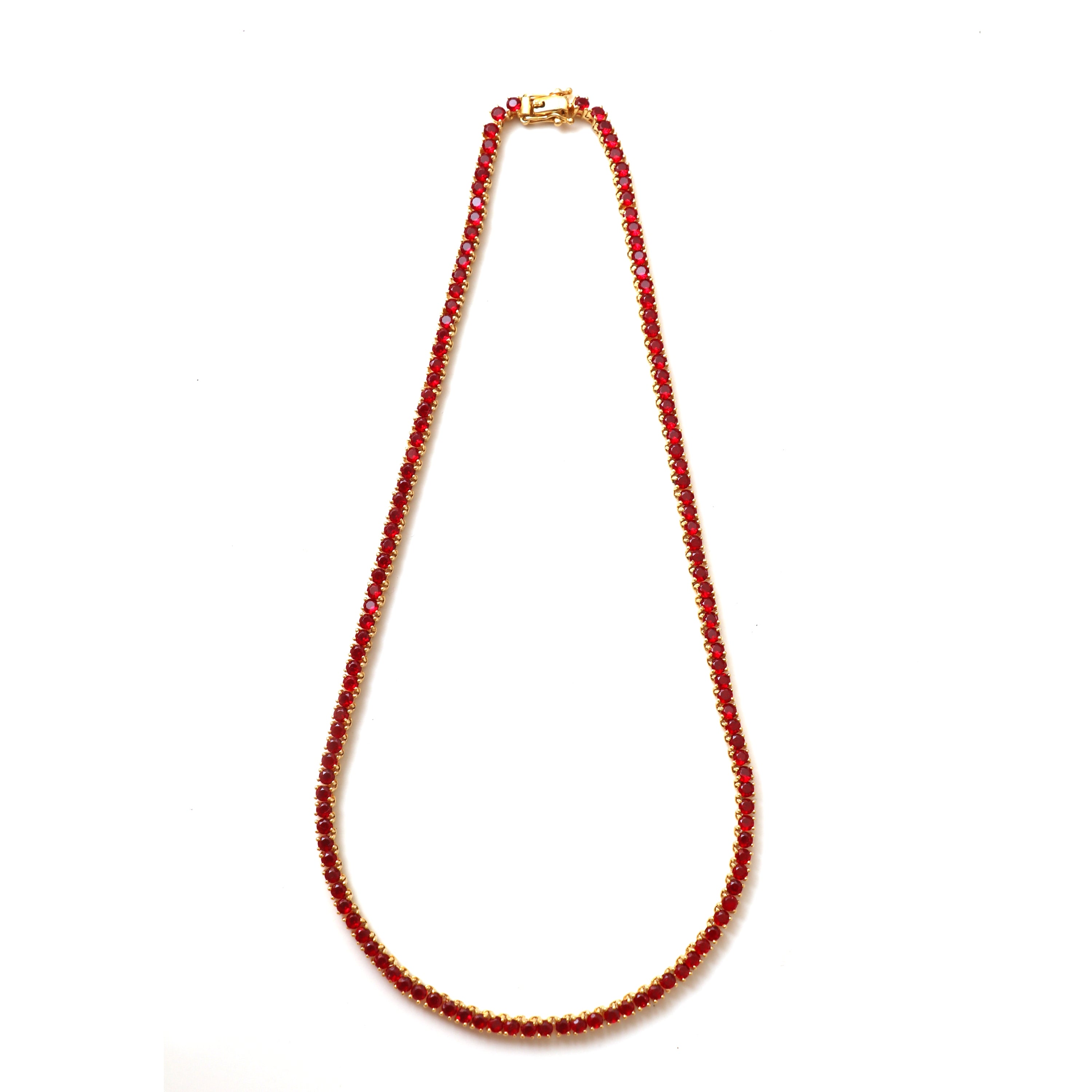 Red Ice Tennis Chain