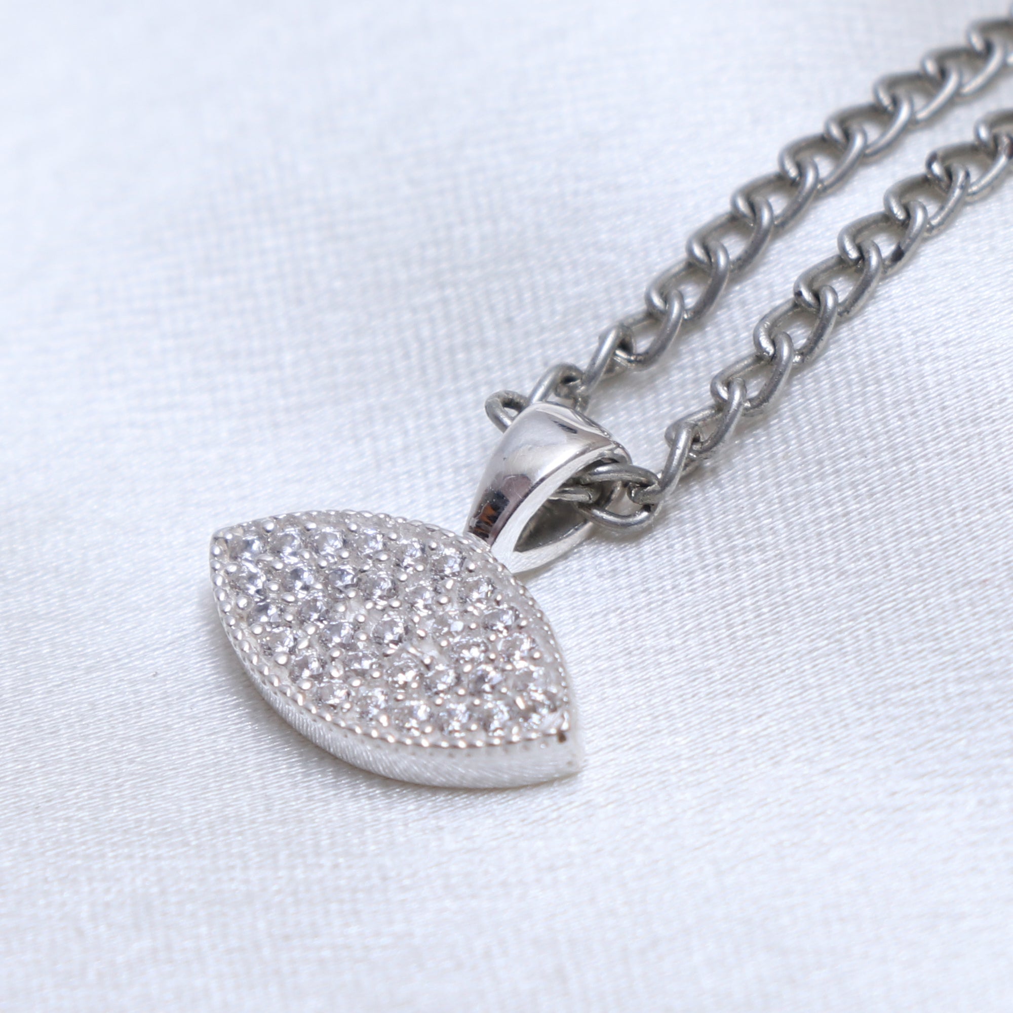 Dainty Iced Out Evil Eye Pendant - For Her