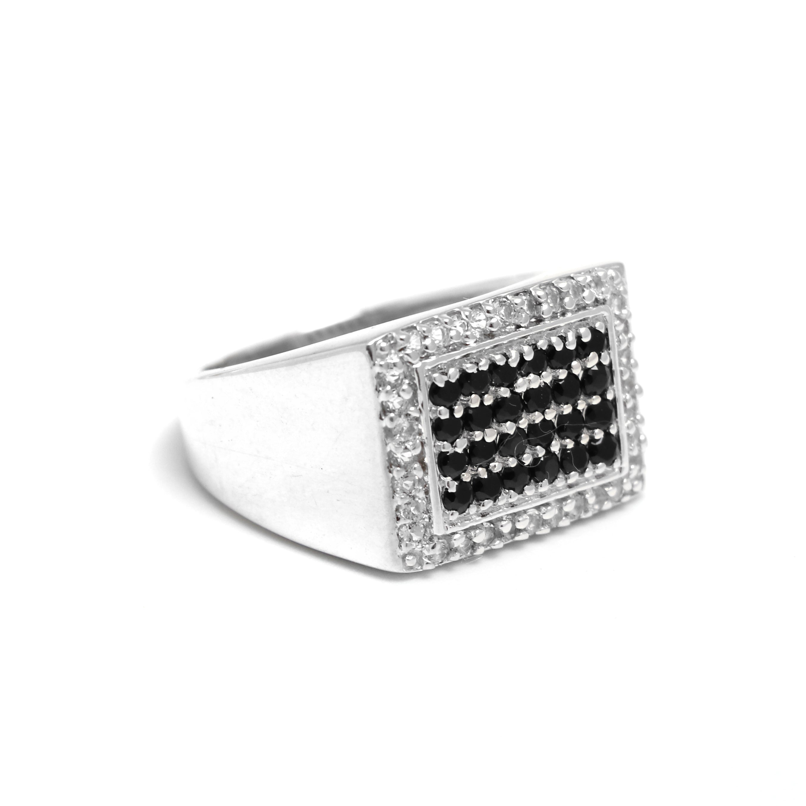 Iced Out B&W Ring Jewelry