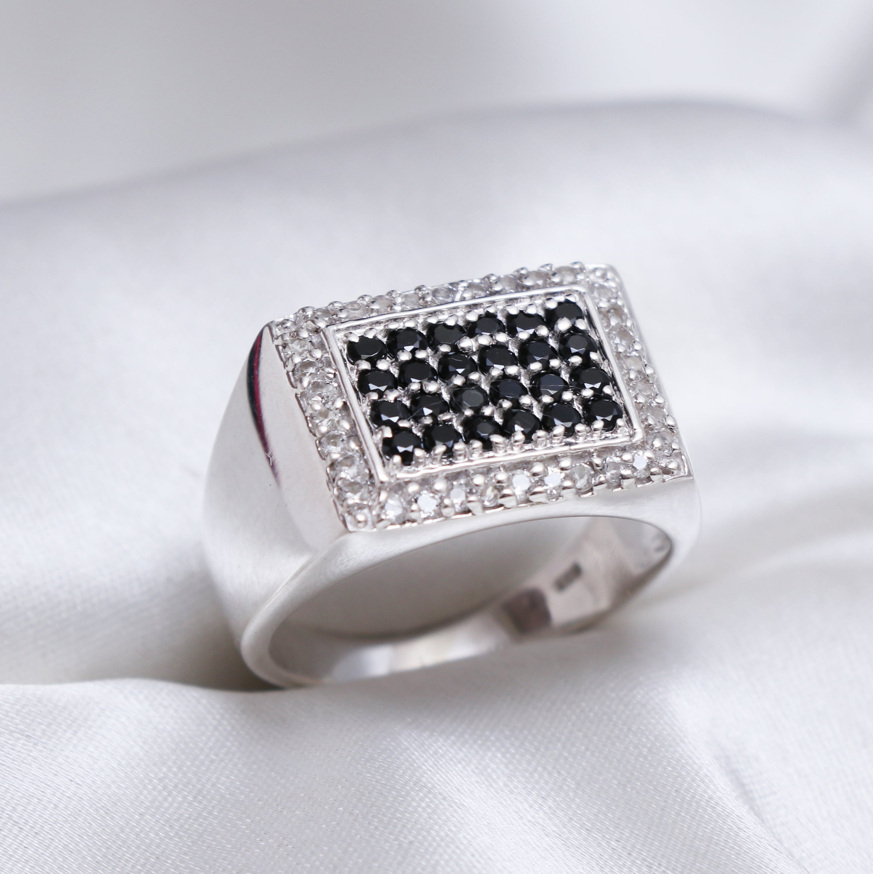 Iced Out B&W Ring Jewelry