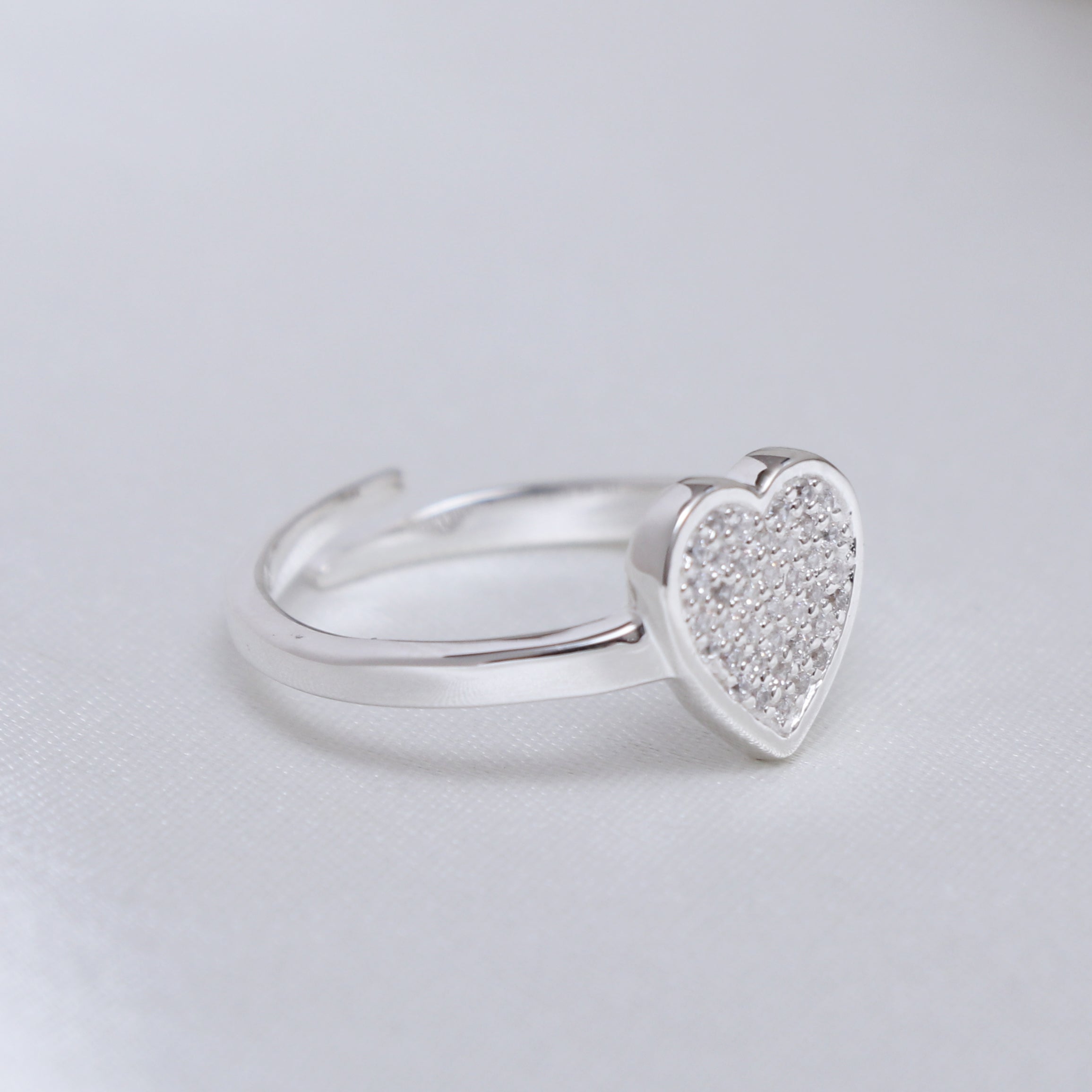 Iced Heart Ring