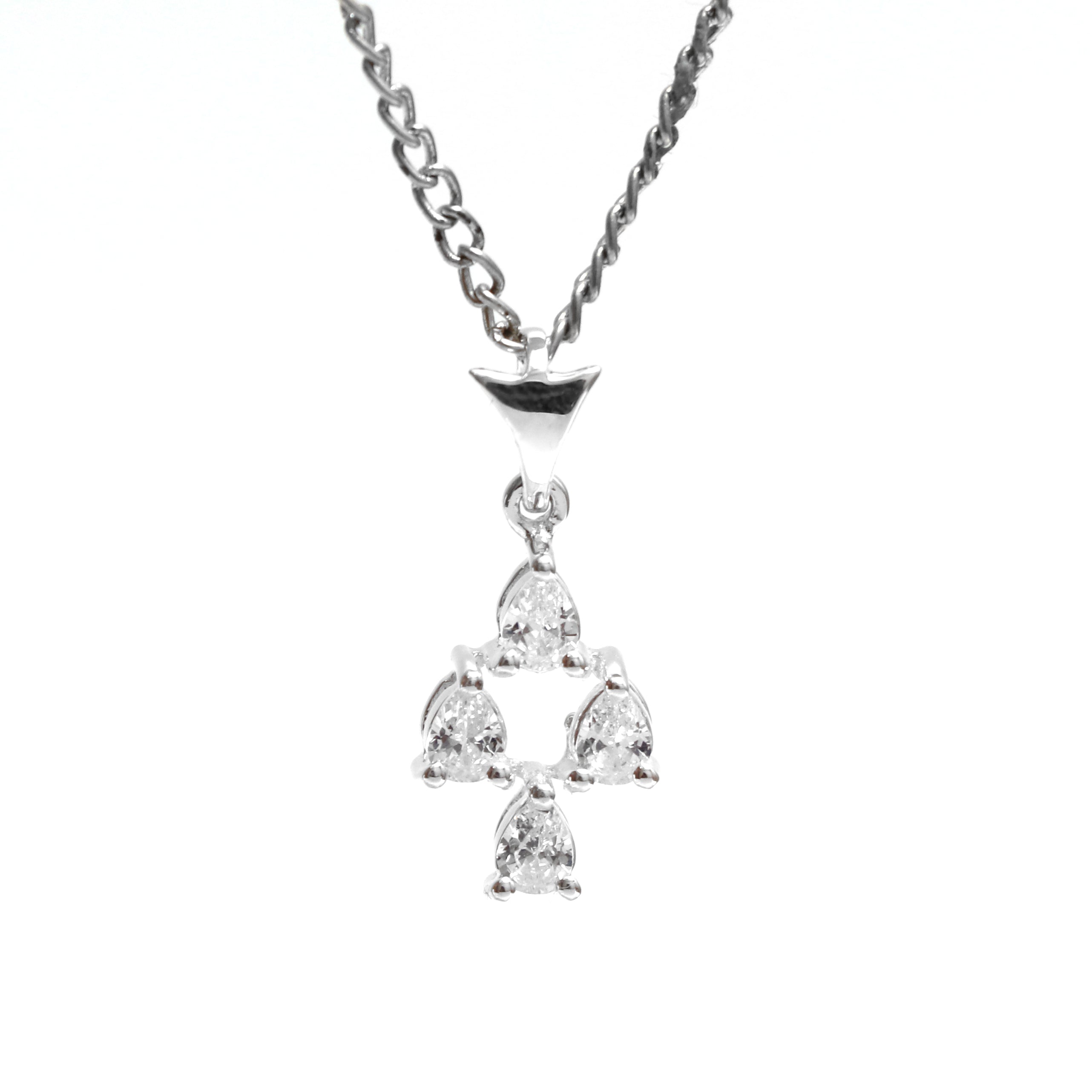 White Gemstone Designer Pendant For Women