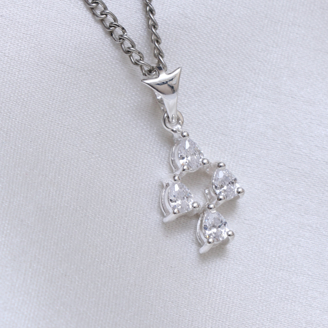 White Gemstone Designer Pendant For Women
