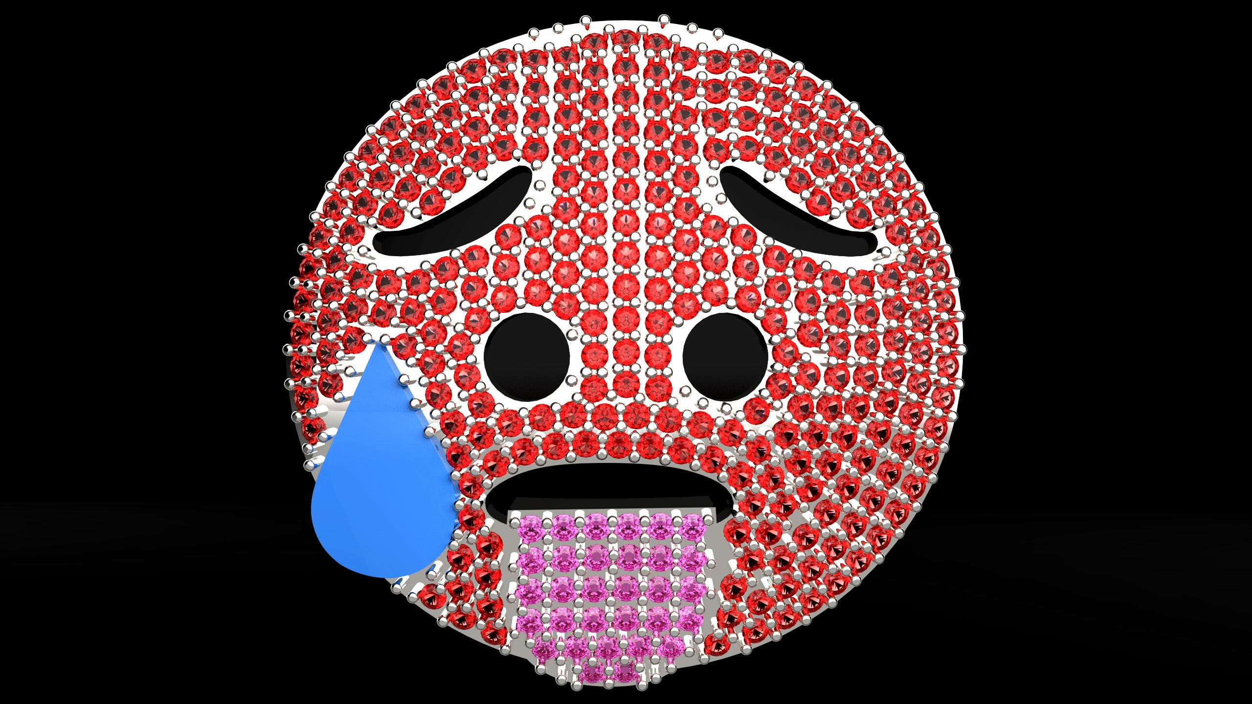 🥵 EMOJI PENDANT - (GLOWS IN THE DARK)