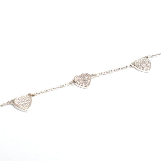 Little Hearts Iced Out Necklace