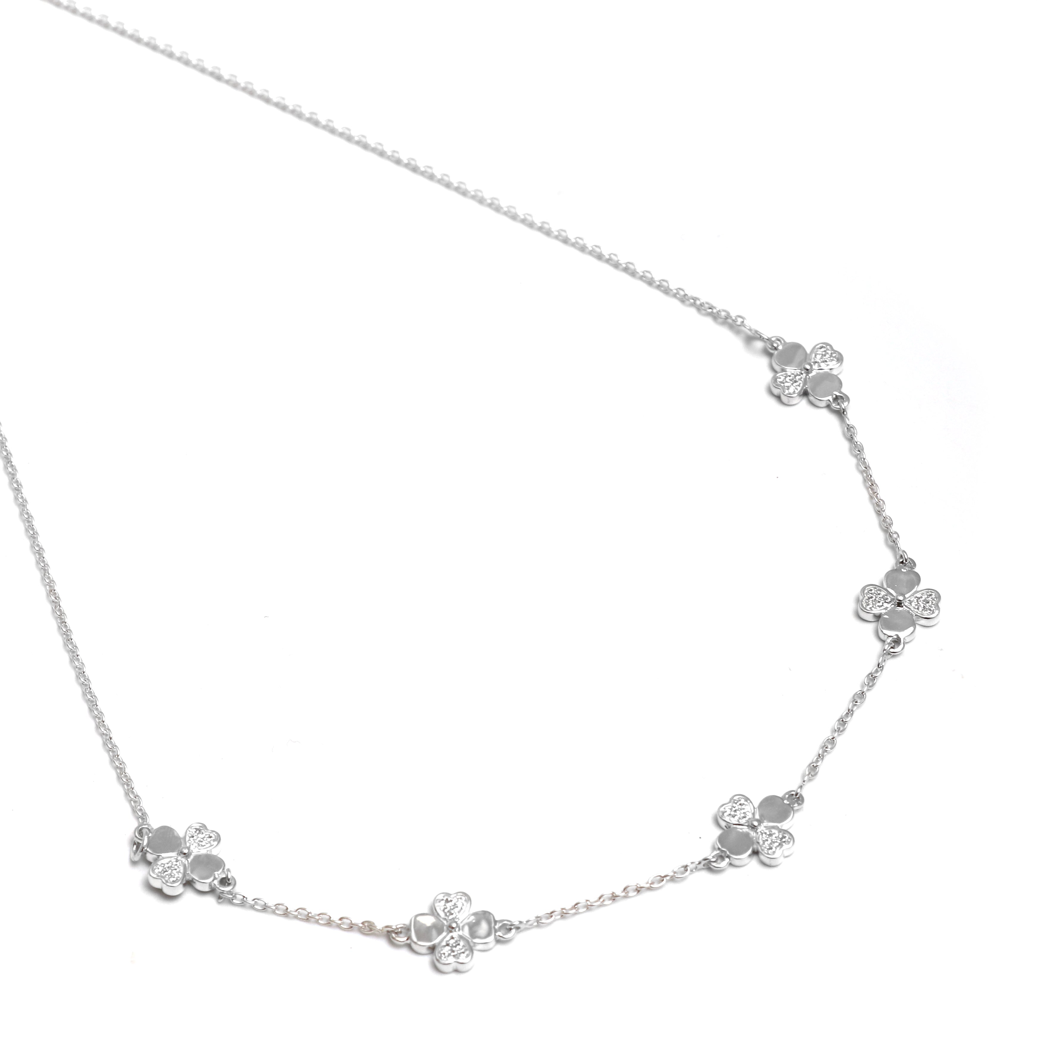 Little Flowers Iced Out Necklace