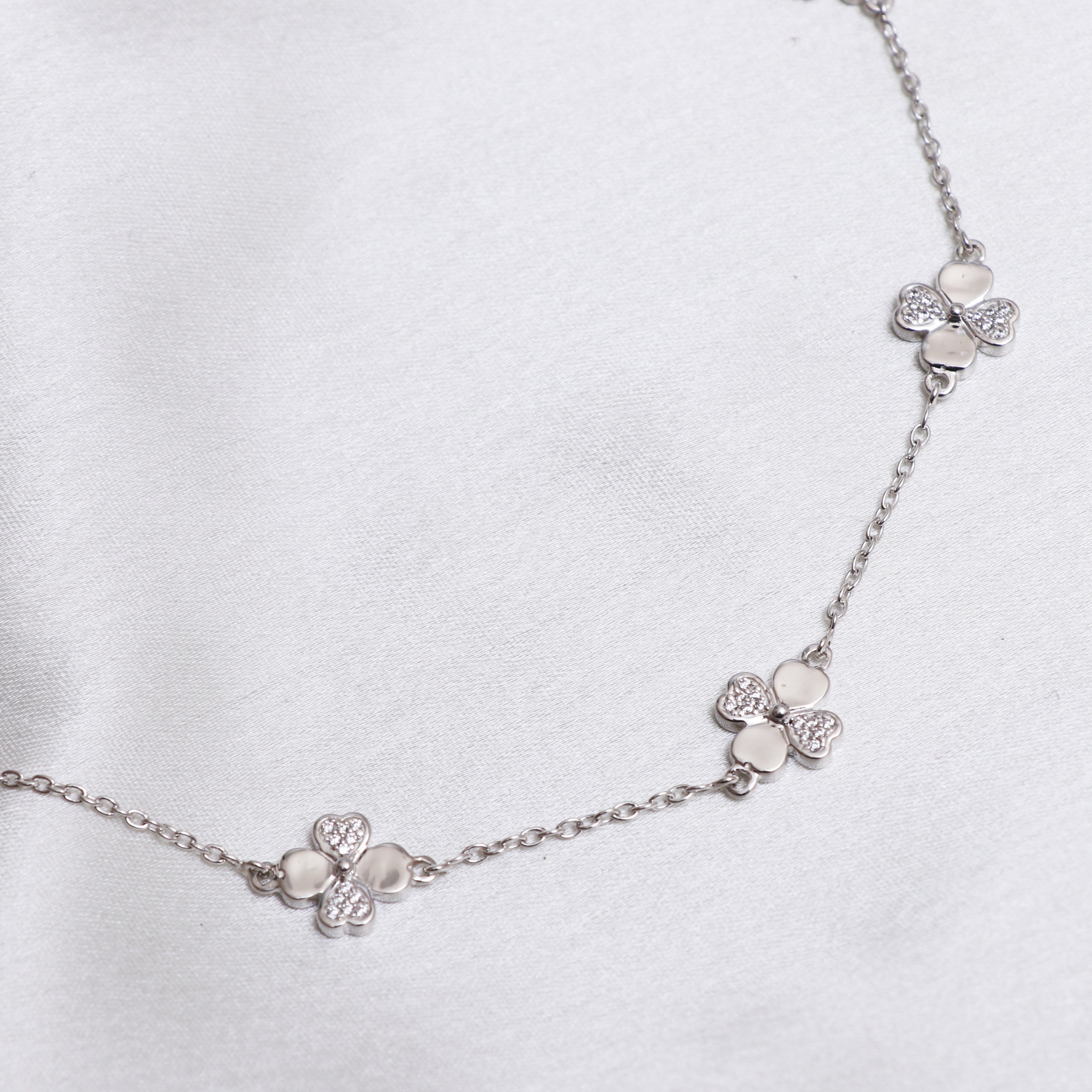 Little Flowers Iced Out Necklace