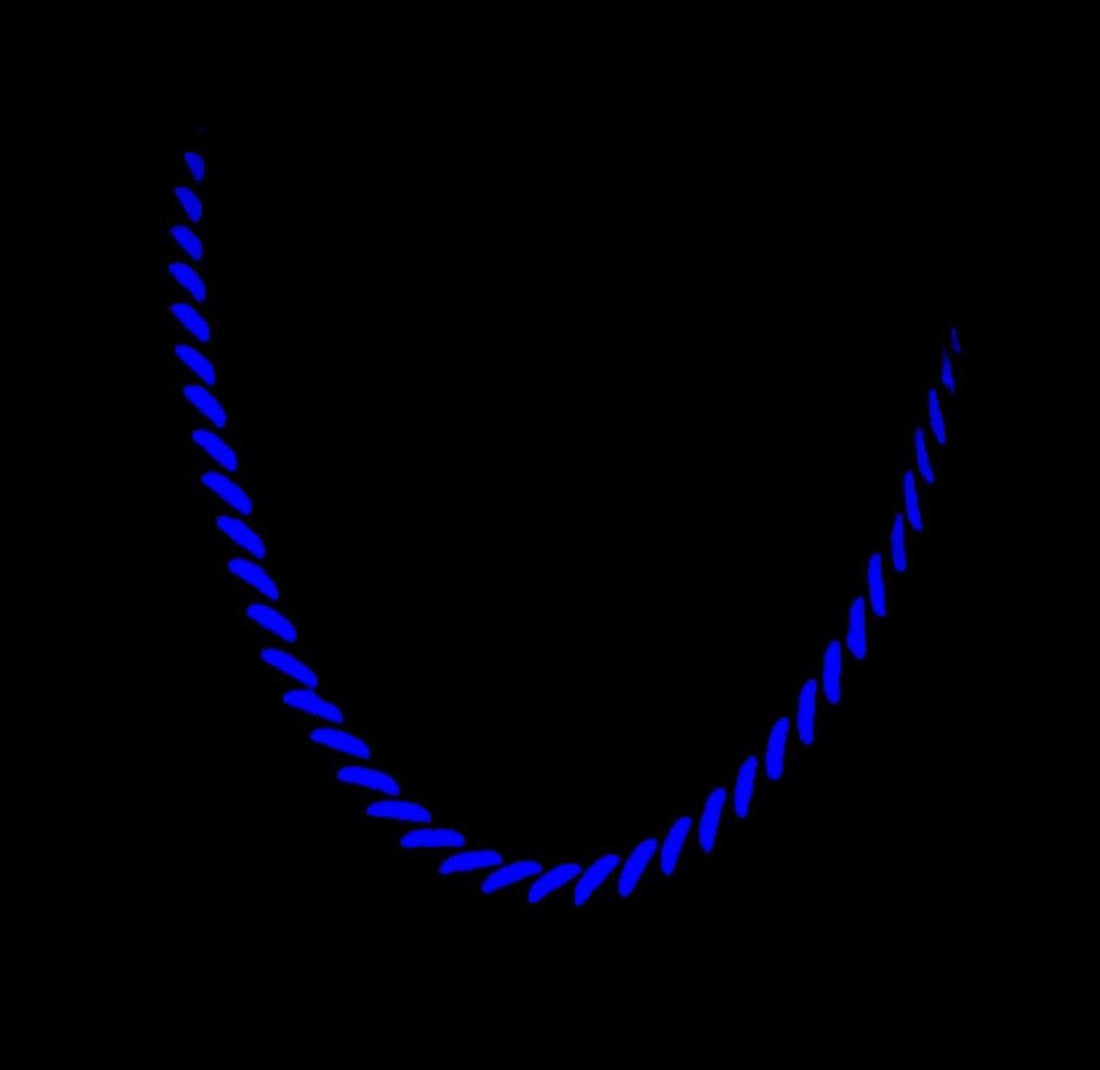 Dual Crazy Color Cuban Chain - (Glow in the Dark)