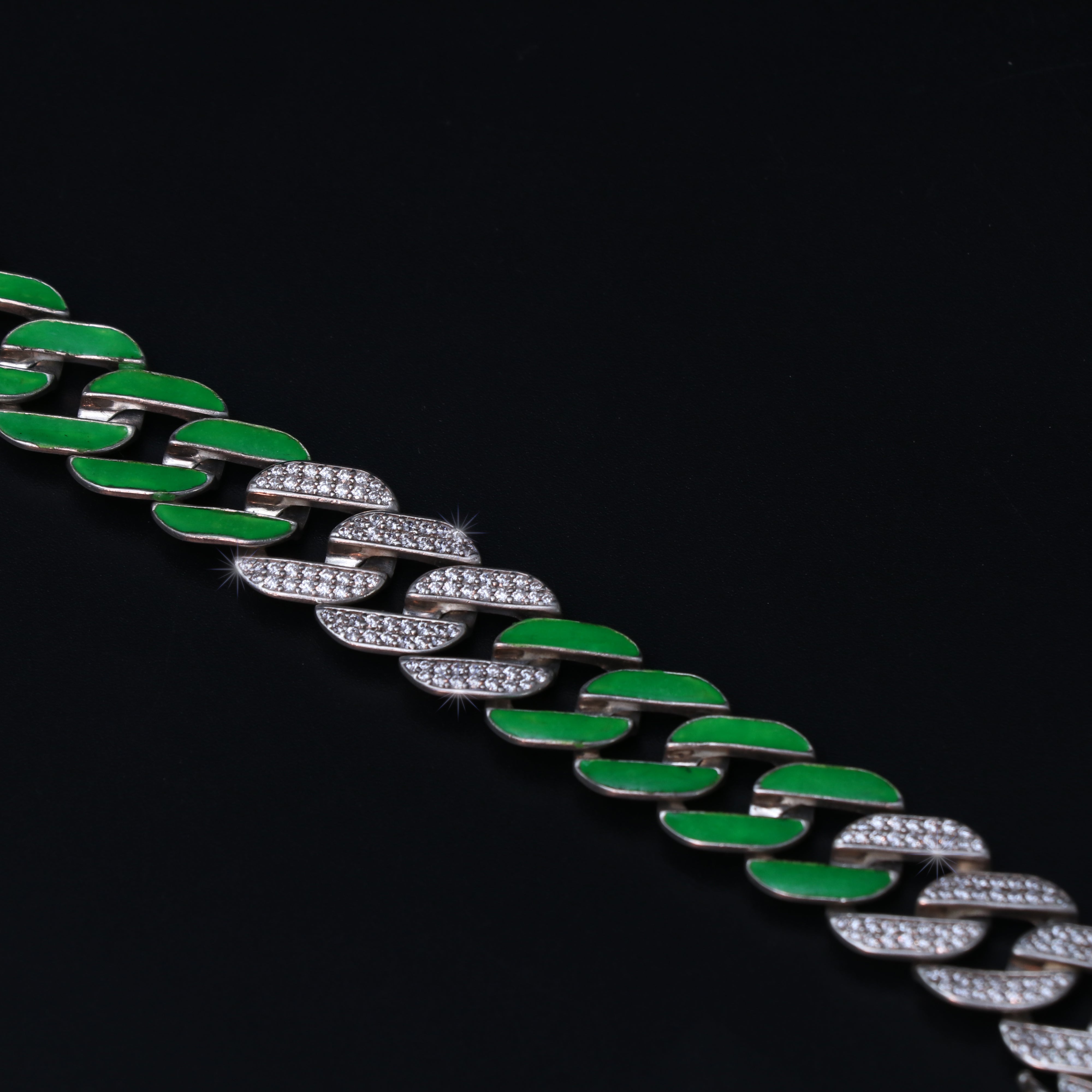 Crazy Color Cuban Bracelet - Glow in the Dark