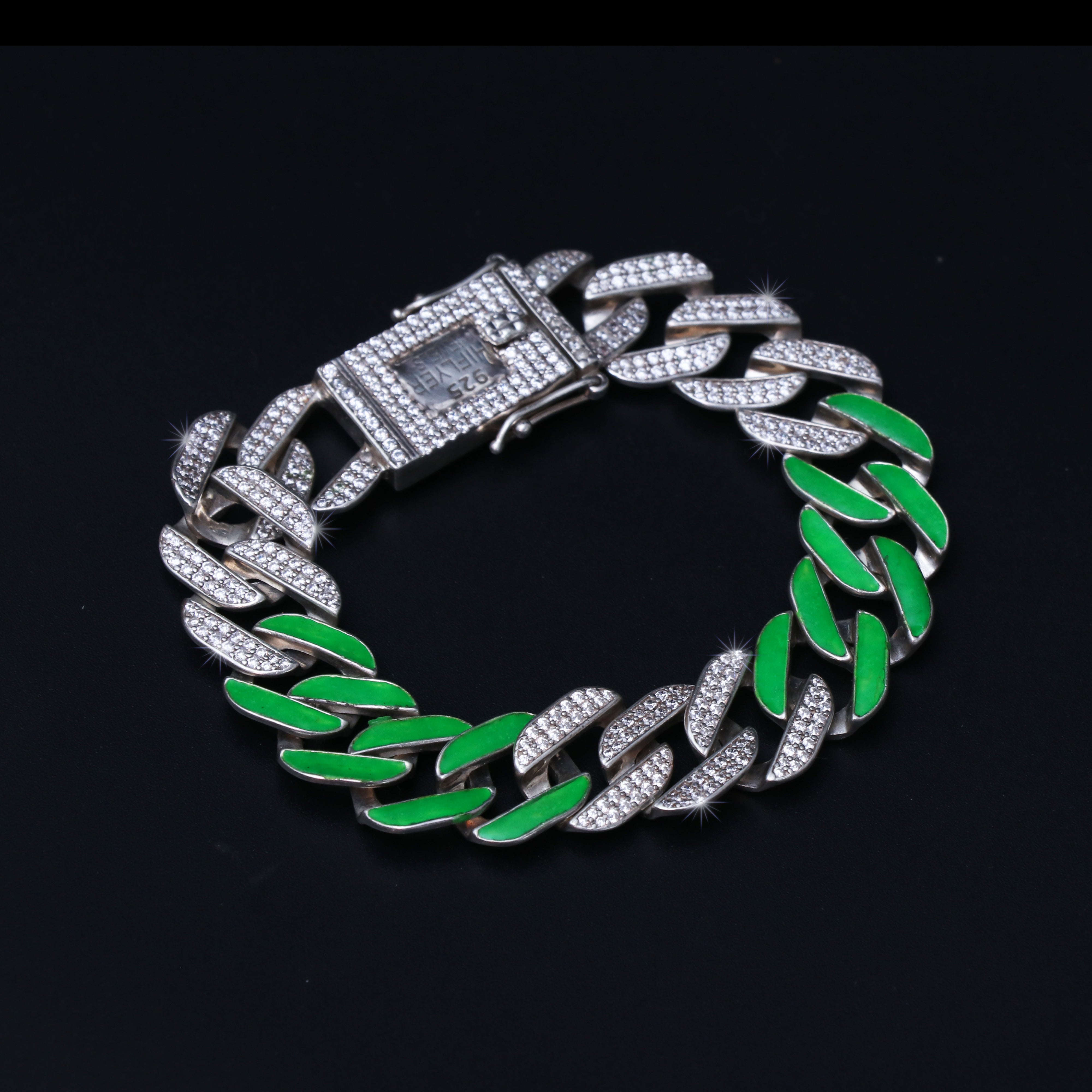 Crazy Color Cuban Bracelet - Glow in the Dark