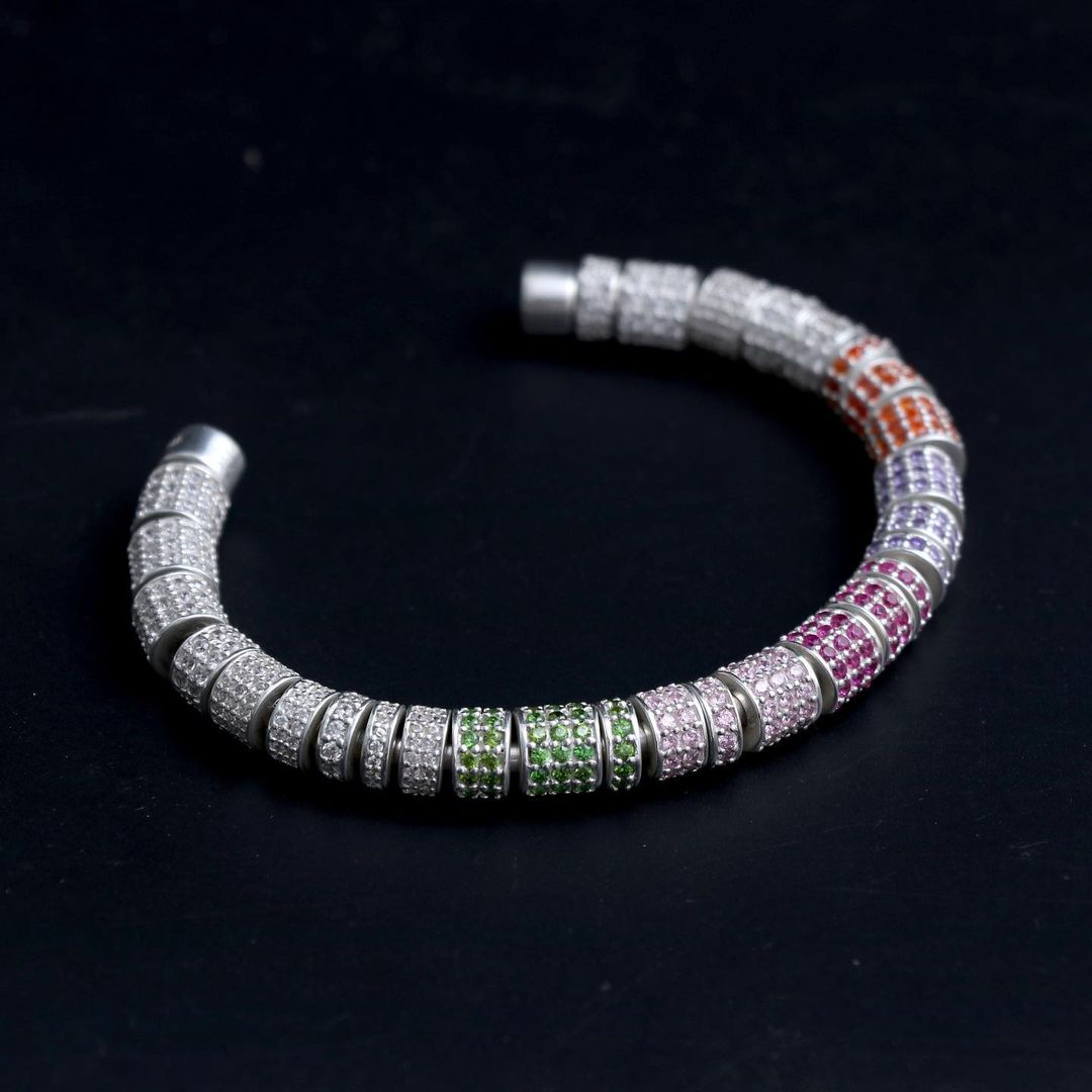 Iced-out Modular Bracelet