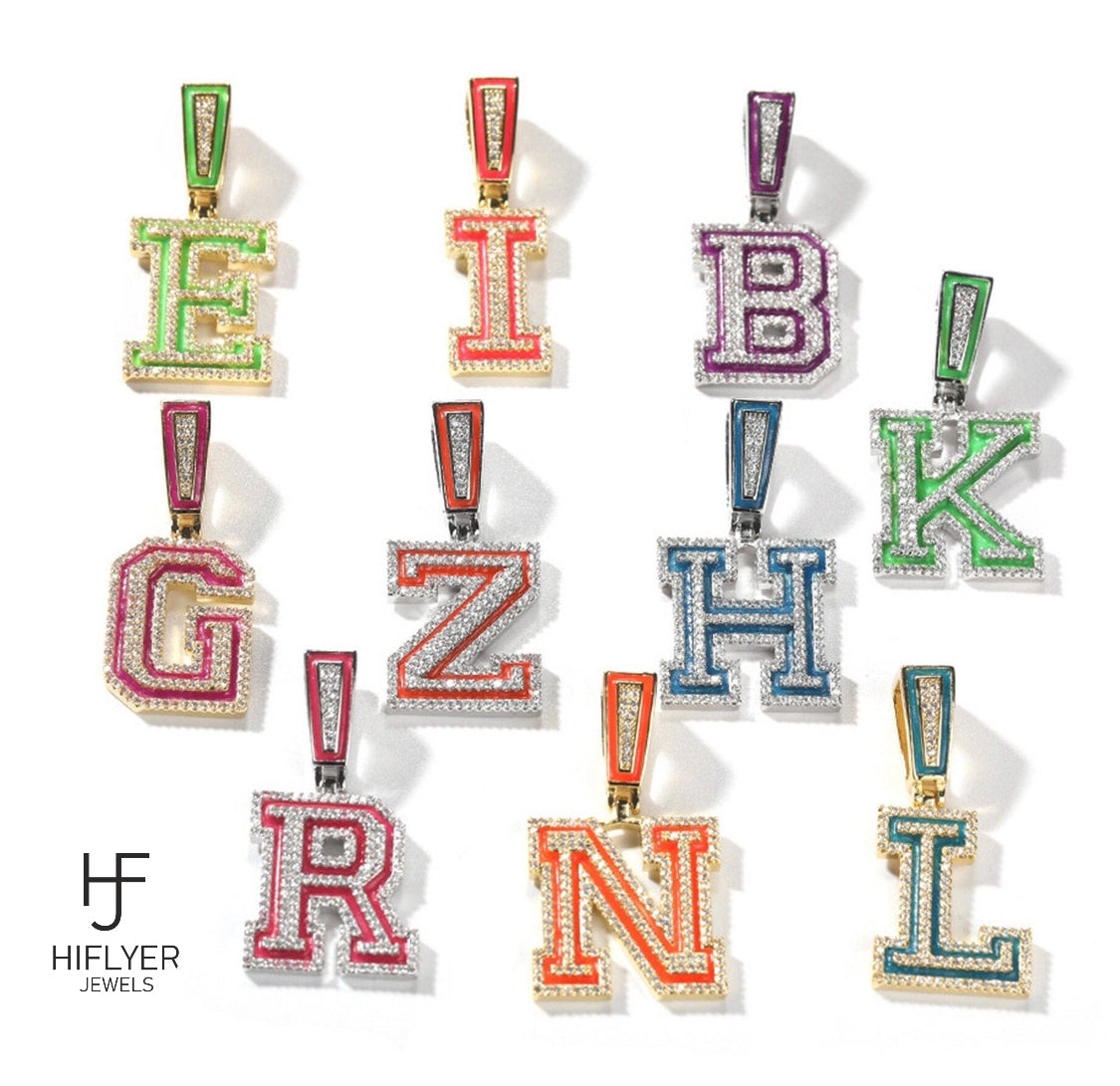 Iced Out Initials - Glow in the dark