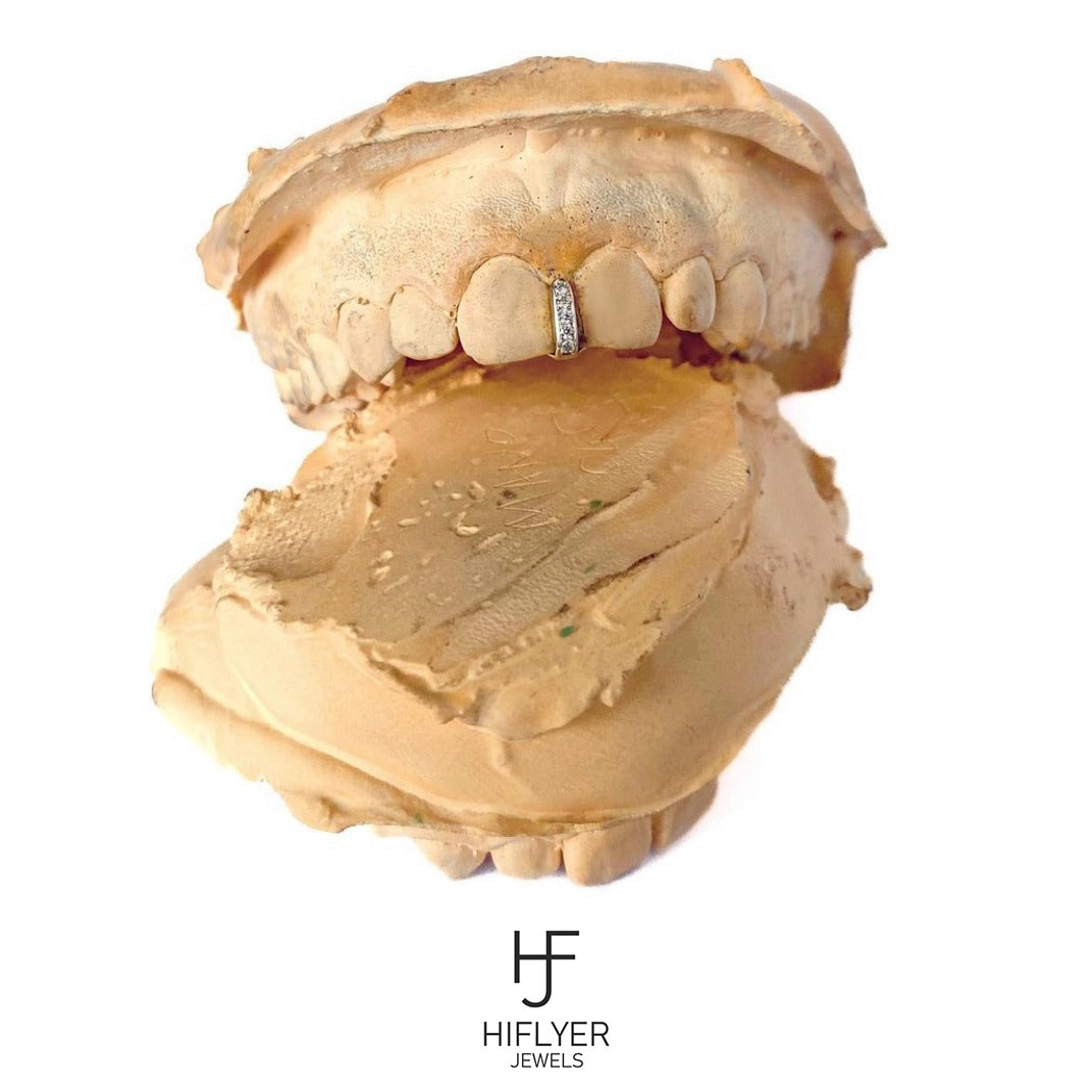 Iced Out Modest Grillz - Natural Daimonds