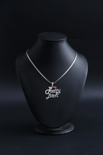 Iced out Pretty Bitch Pendant