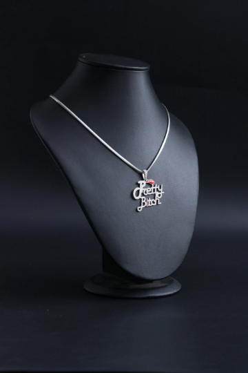 Iced out Pretty Bitch Pendant
