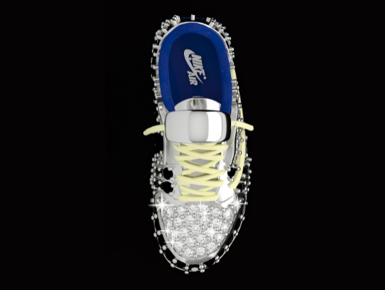Iced out Travis Scott Fragments Air Jordan Lows Pendant -LIMITED To 499 Pcs