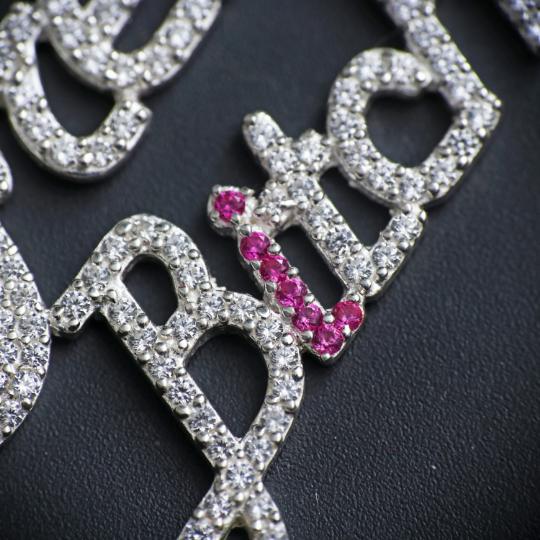 Iced out Pretty Bitch Pendant