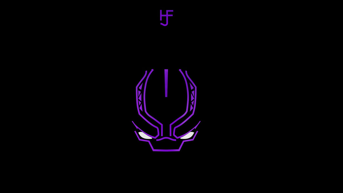 Iced Out Black Panther Pendant - GLOW IN THE DARK