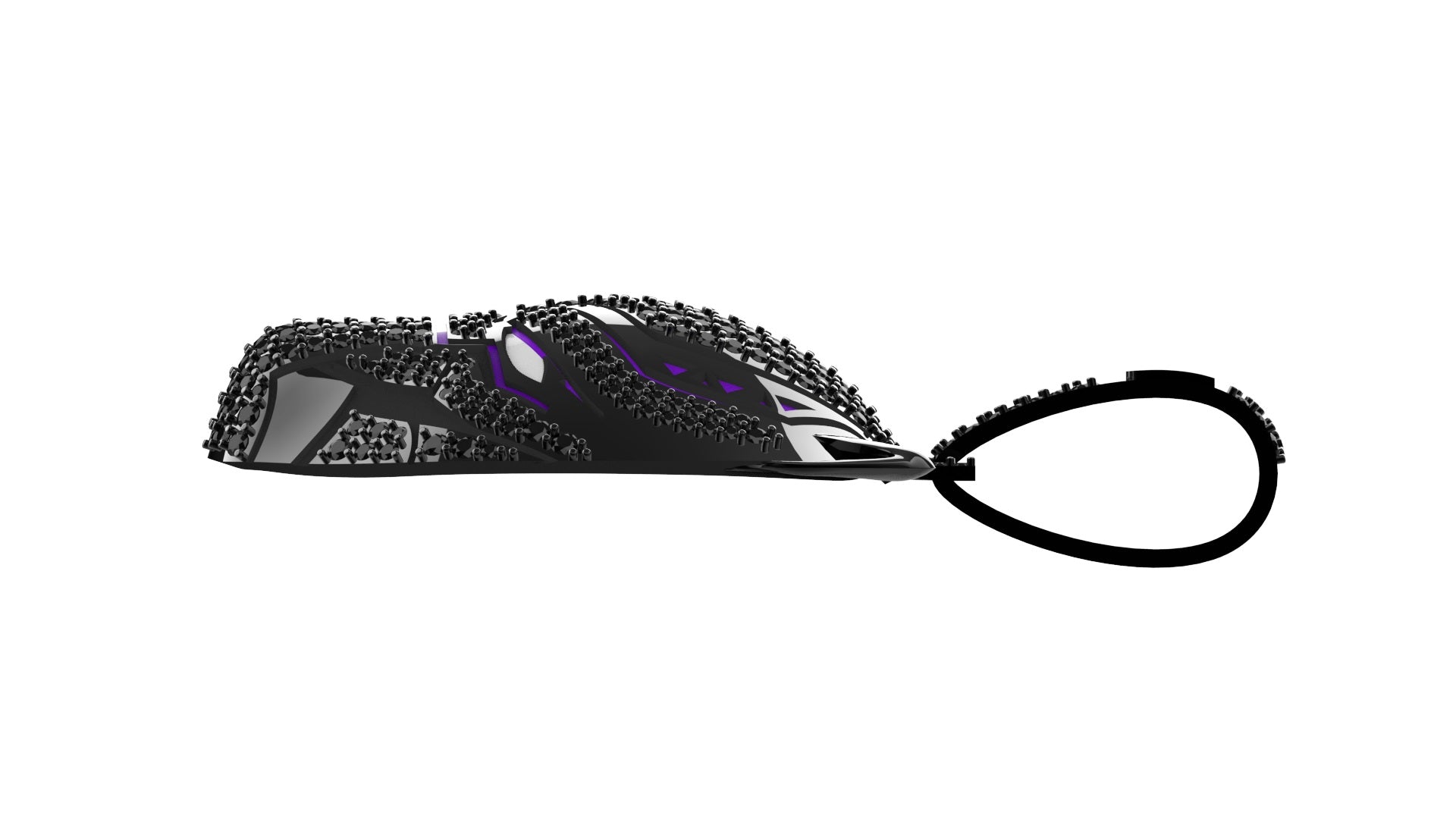 Iced Out Black Panther Pendant - GLOW IN THE DARK