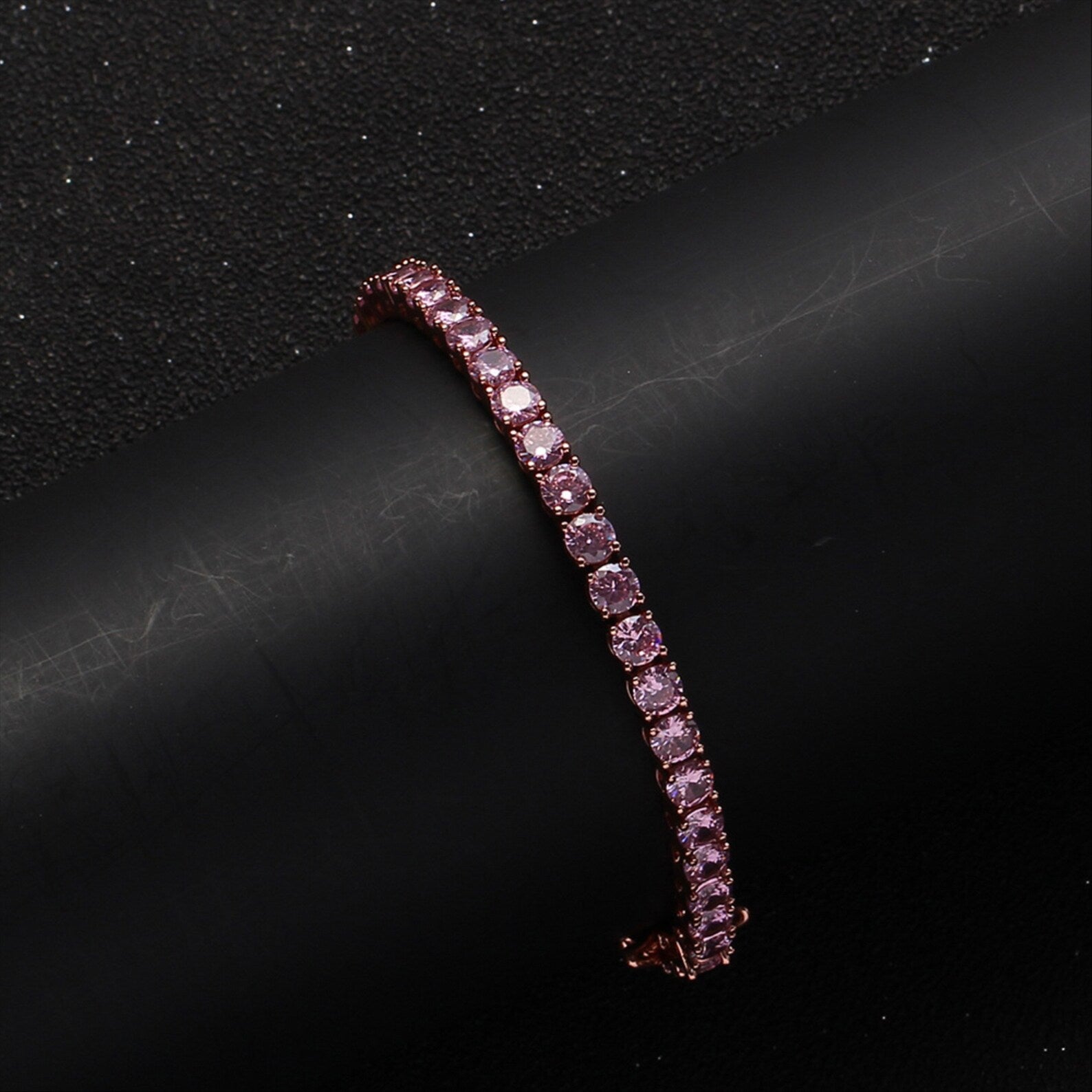 Pink Hue Tennis Bracelet