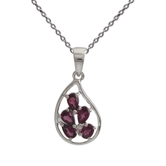 Purple Rhodolite Garnet Gemstone Designer Pendant