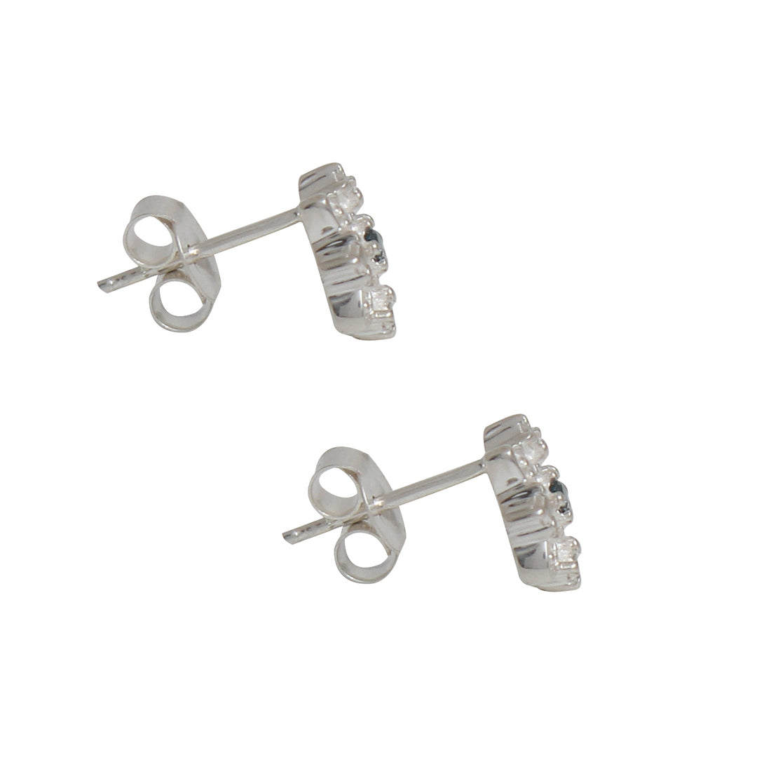 Natural Blue Diamond Stud Earring