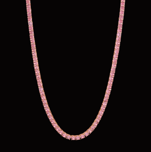 ED 5mm Pink Tennis Chain