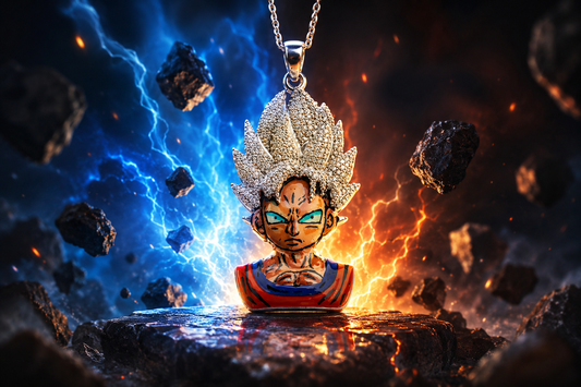 Iced out Goku Pendant